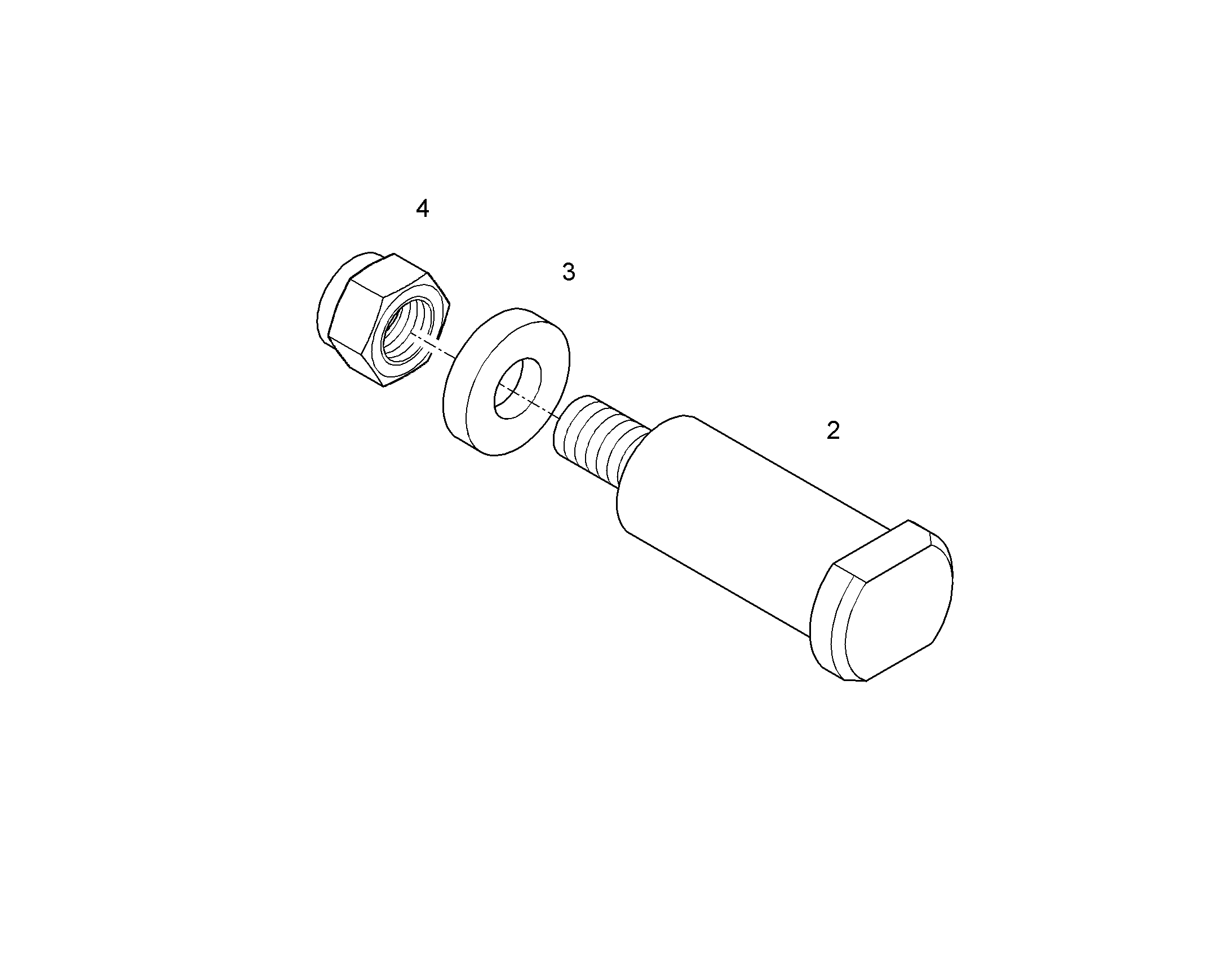 ШЕСТИГРАННАЯ ГАЙКА M24 4902214 LIEBHERR