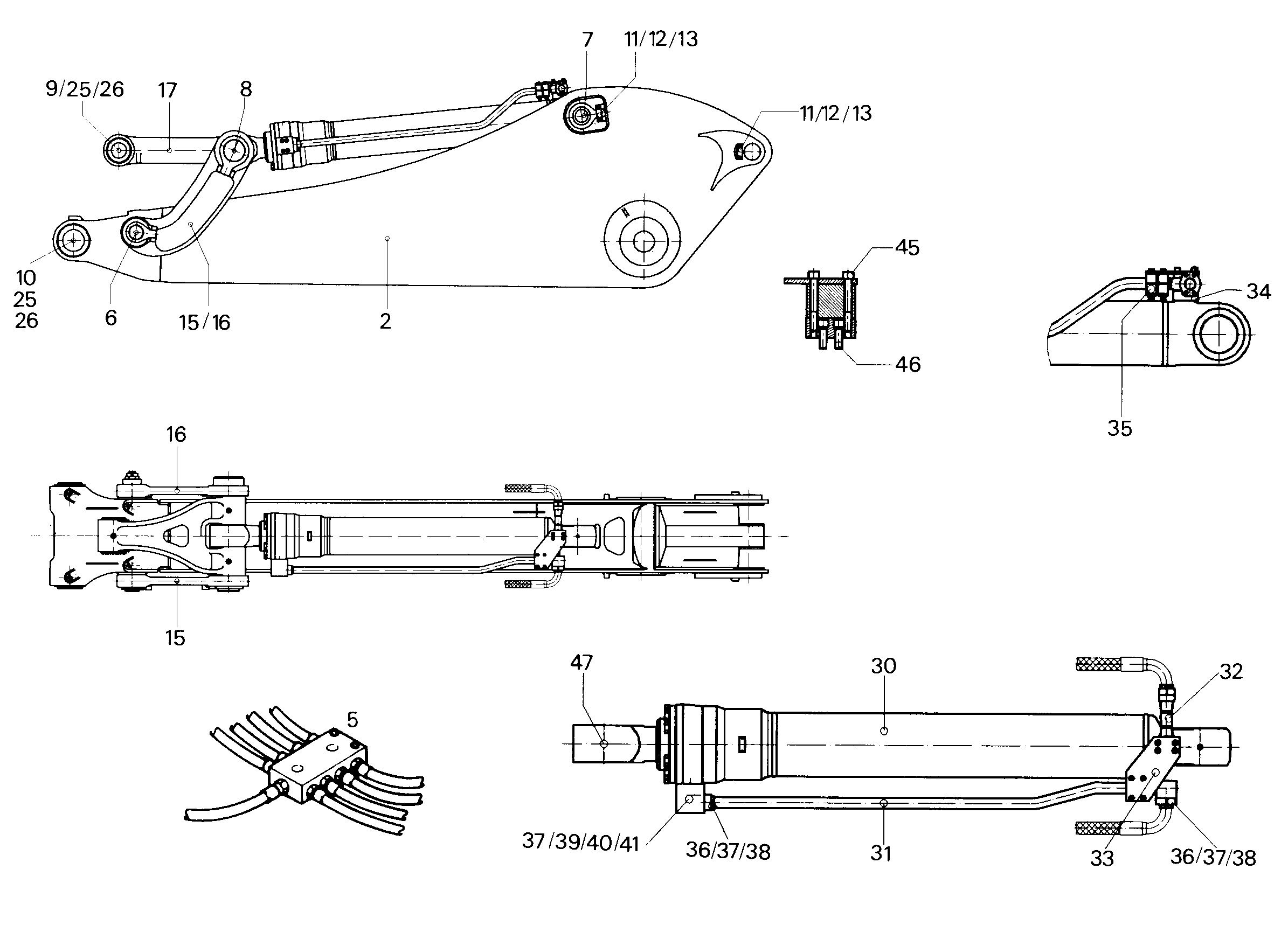 БОЛТ 140X1165X1125 9753049 LIEBHERR