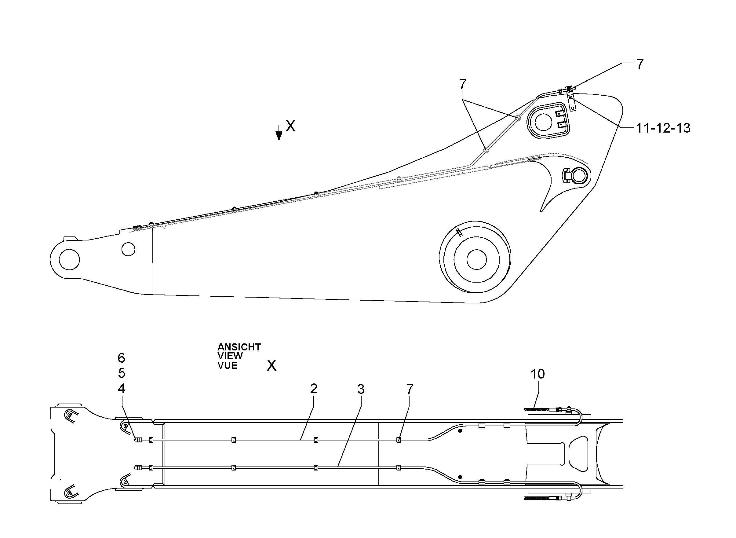 ШЛАНГ 12X2600 10000929 LIEBHERR