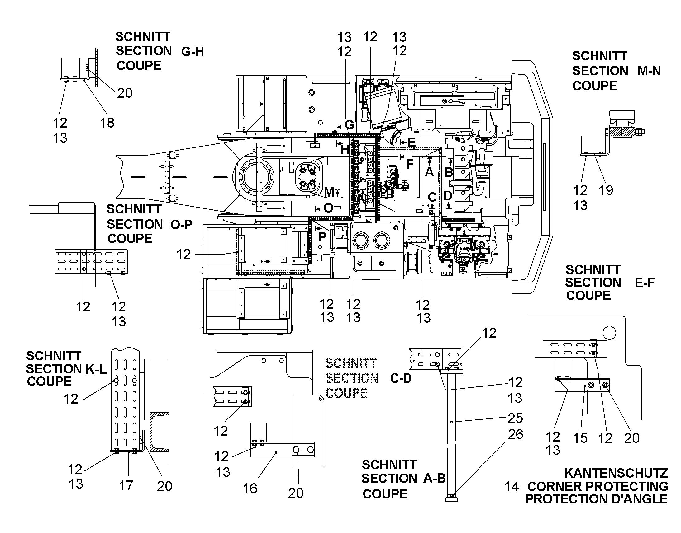 УГЛОВОЙ ПРОФИЛЬ 9394604 LIEBHERR
