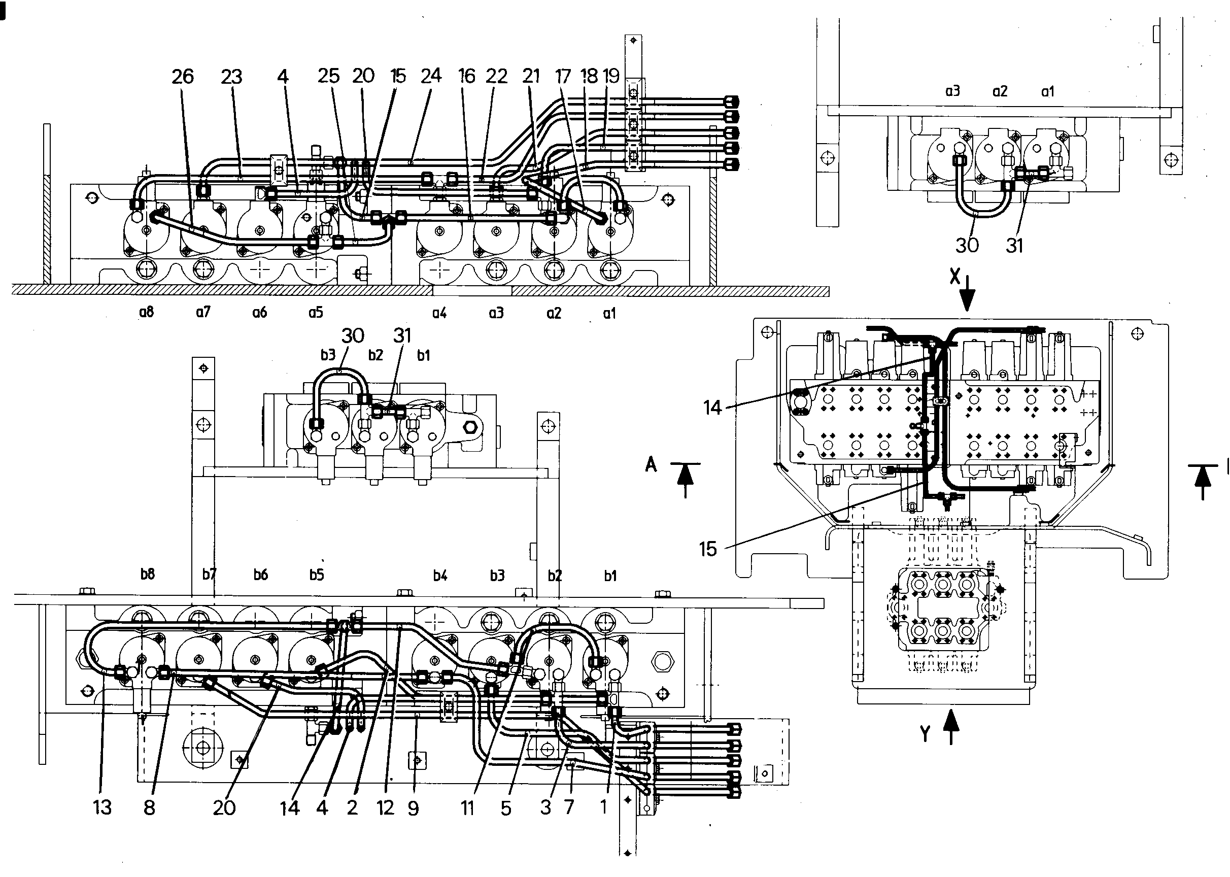 ЛИНИЯ УПРАВЛЯЮЩАЯ, КОМПЛЕКТ 9392331 LIEBHERR