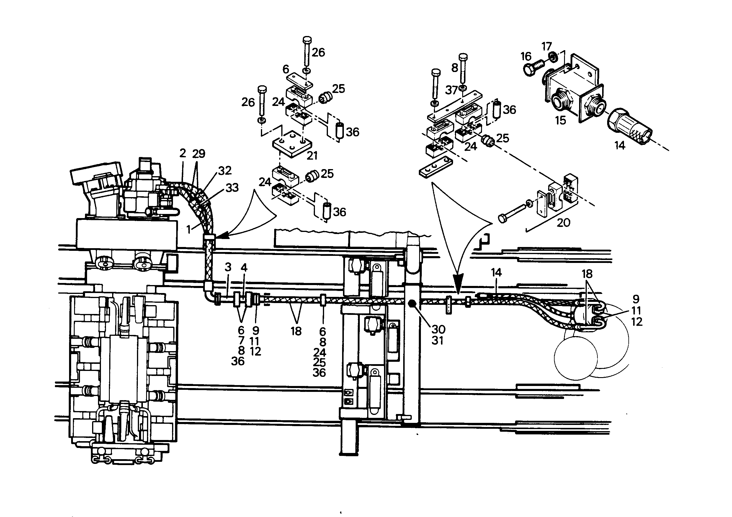 ШЛАНГ 40X1700 5603600 LIEBHERR