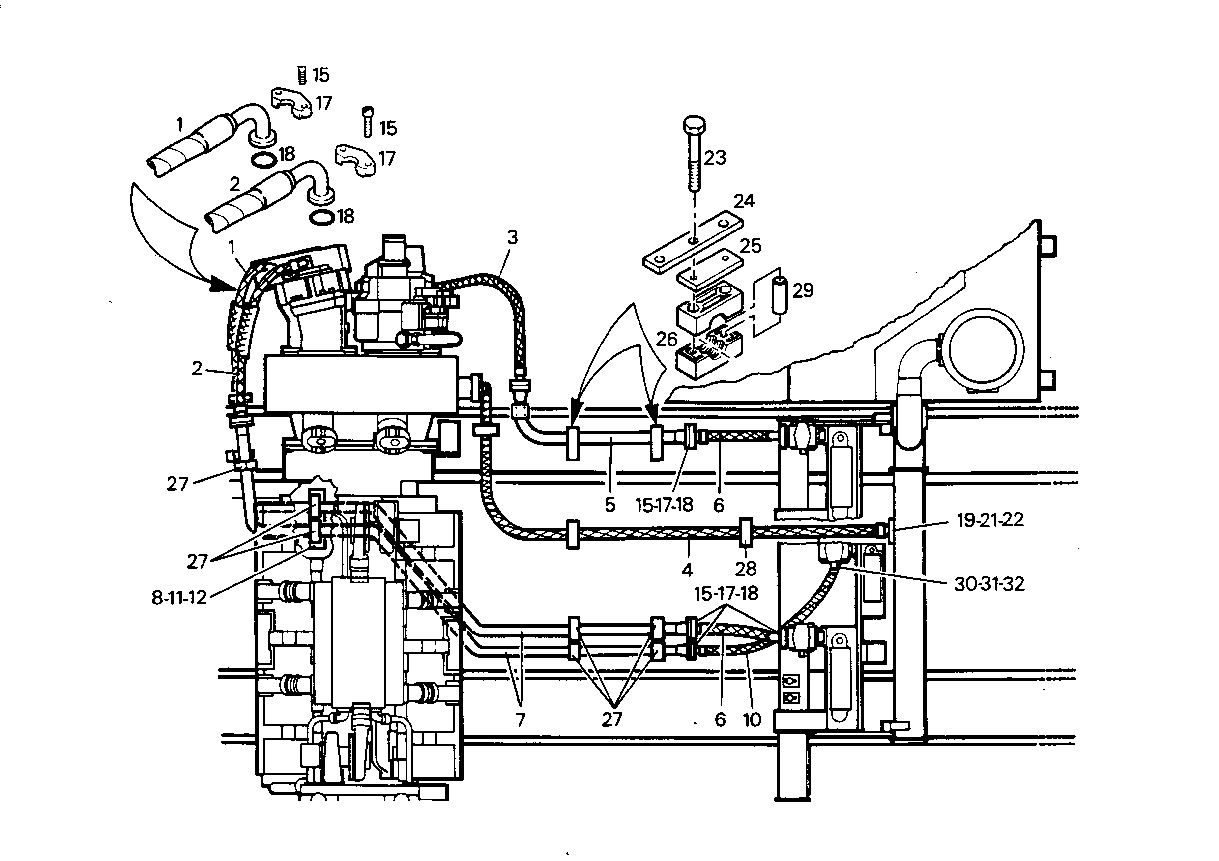 ШЛАНГ 40X1600 5603614 LIEBHERR