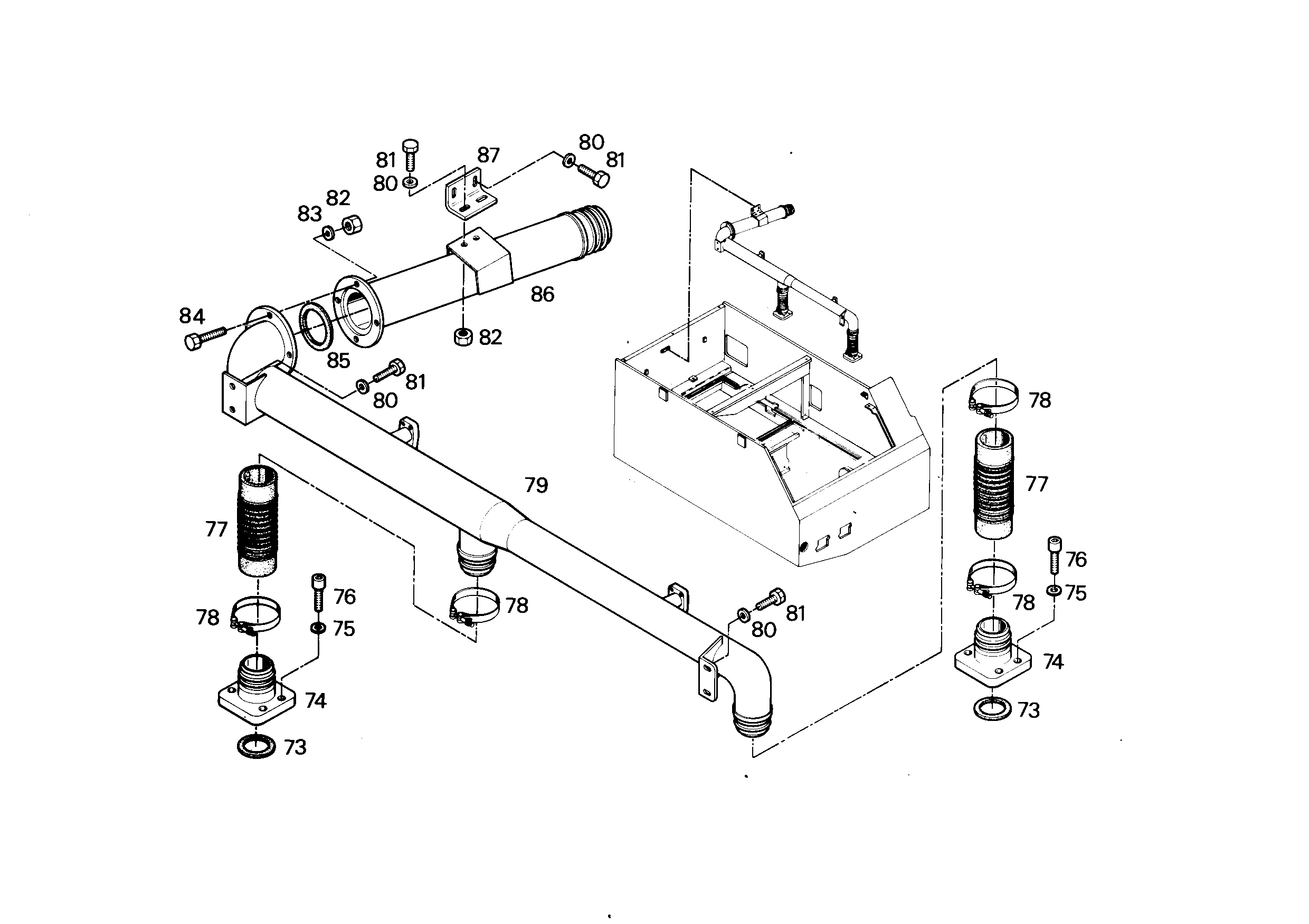 СКОБА ДЛЯ КРЕПЛЕНИЯ ШЛАНГА DIN 3017-3 C2 94 88-100X25 W2- 4901476 LIEBHERR