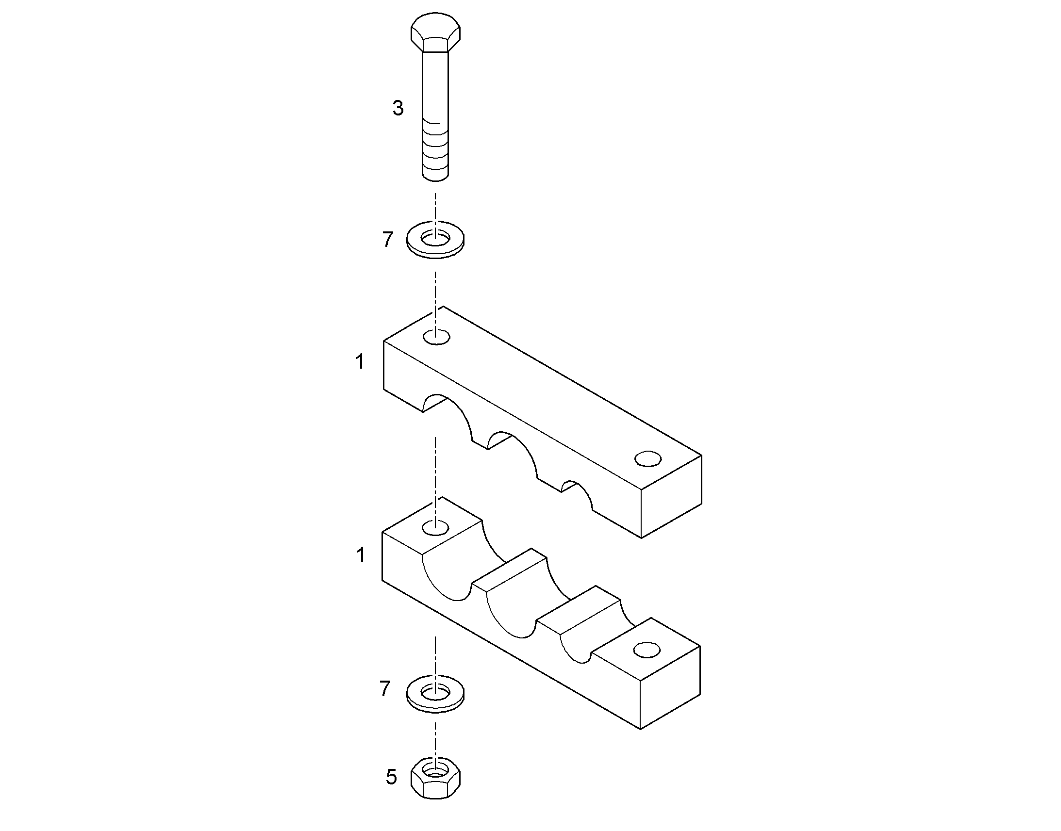 СКОБА d=57-38 9474801 LIEBHERR
