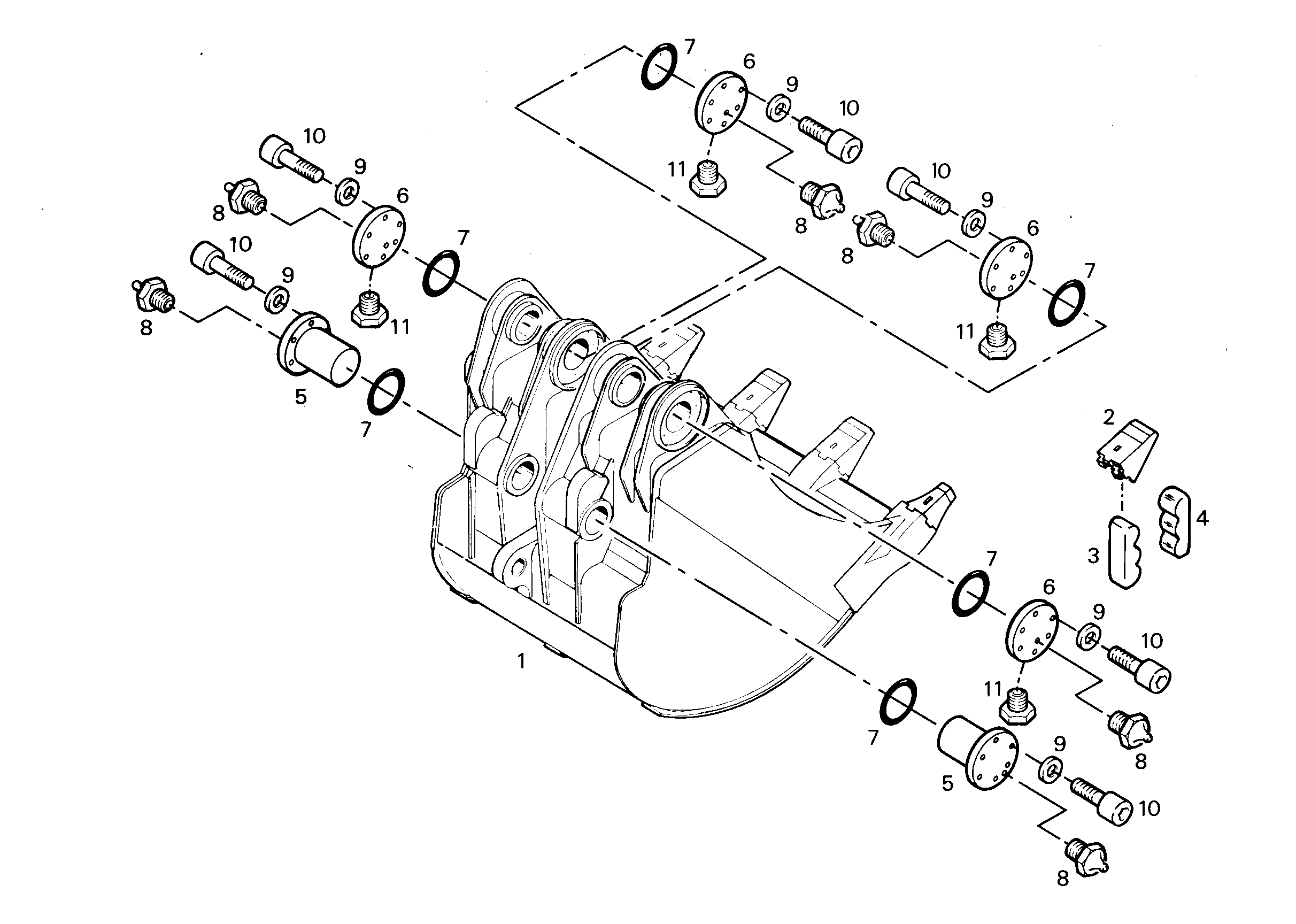 ЛОПАТА ОБРАТНАЯ 9752340 LIEBHERR