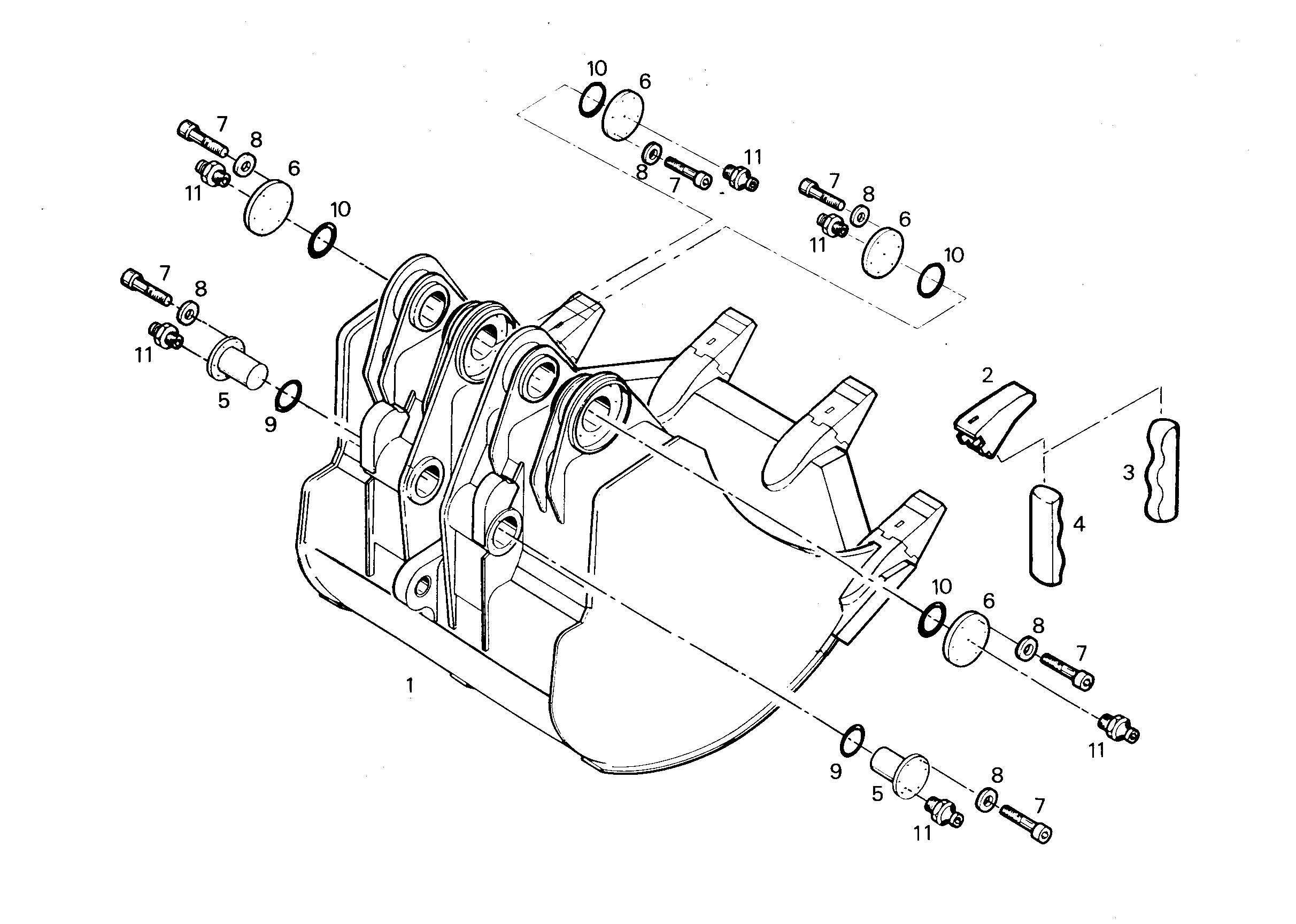 ЛОПАТА ОБРАТНАЯ 9752343 LIEBHERR