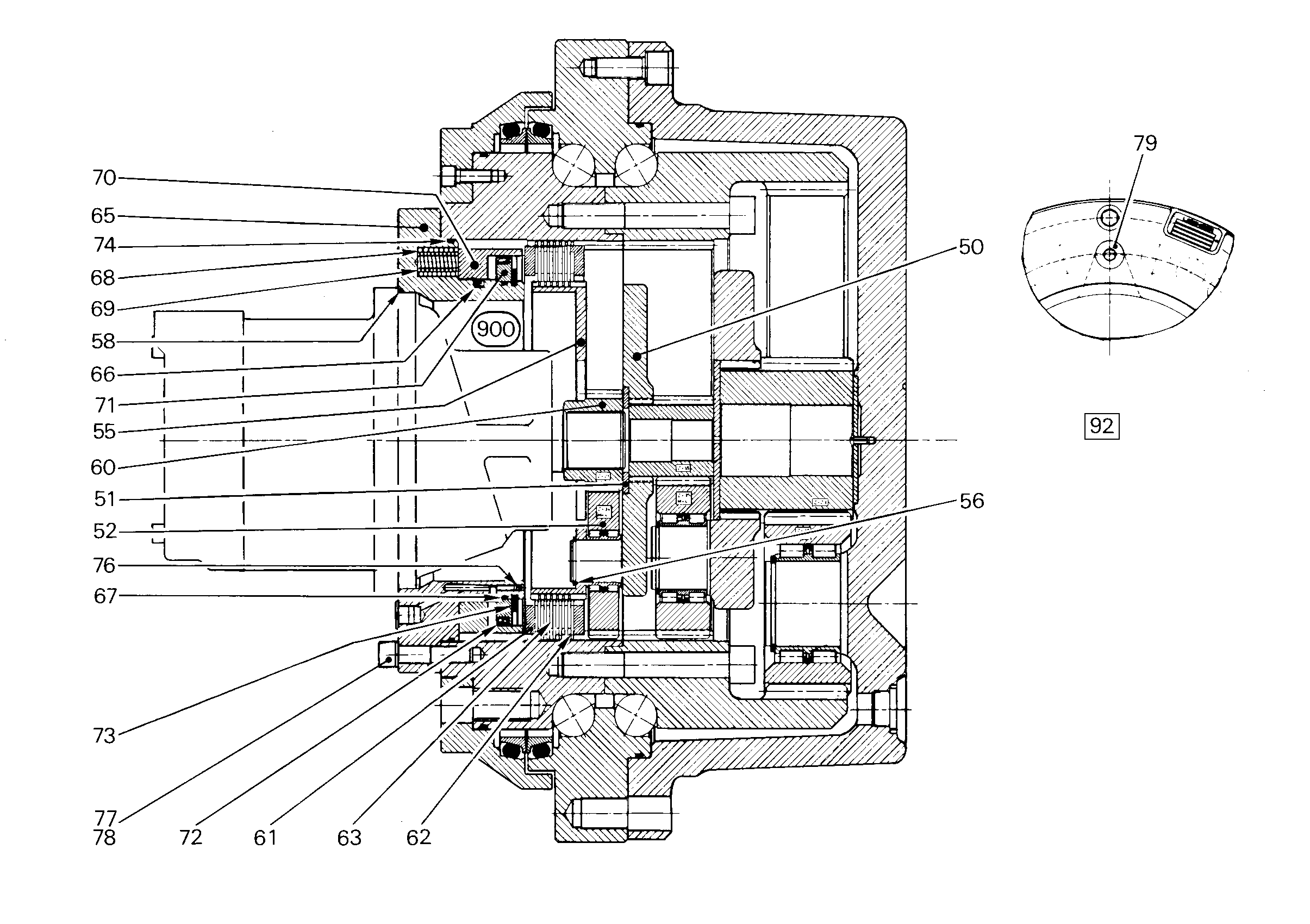 ЗАГЛУШКА КОНУСНАЯ 7610808 LIEBHERR