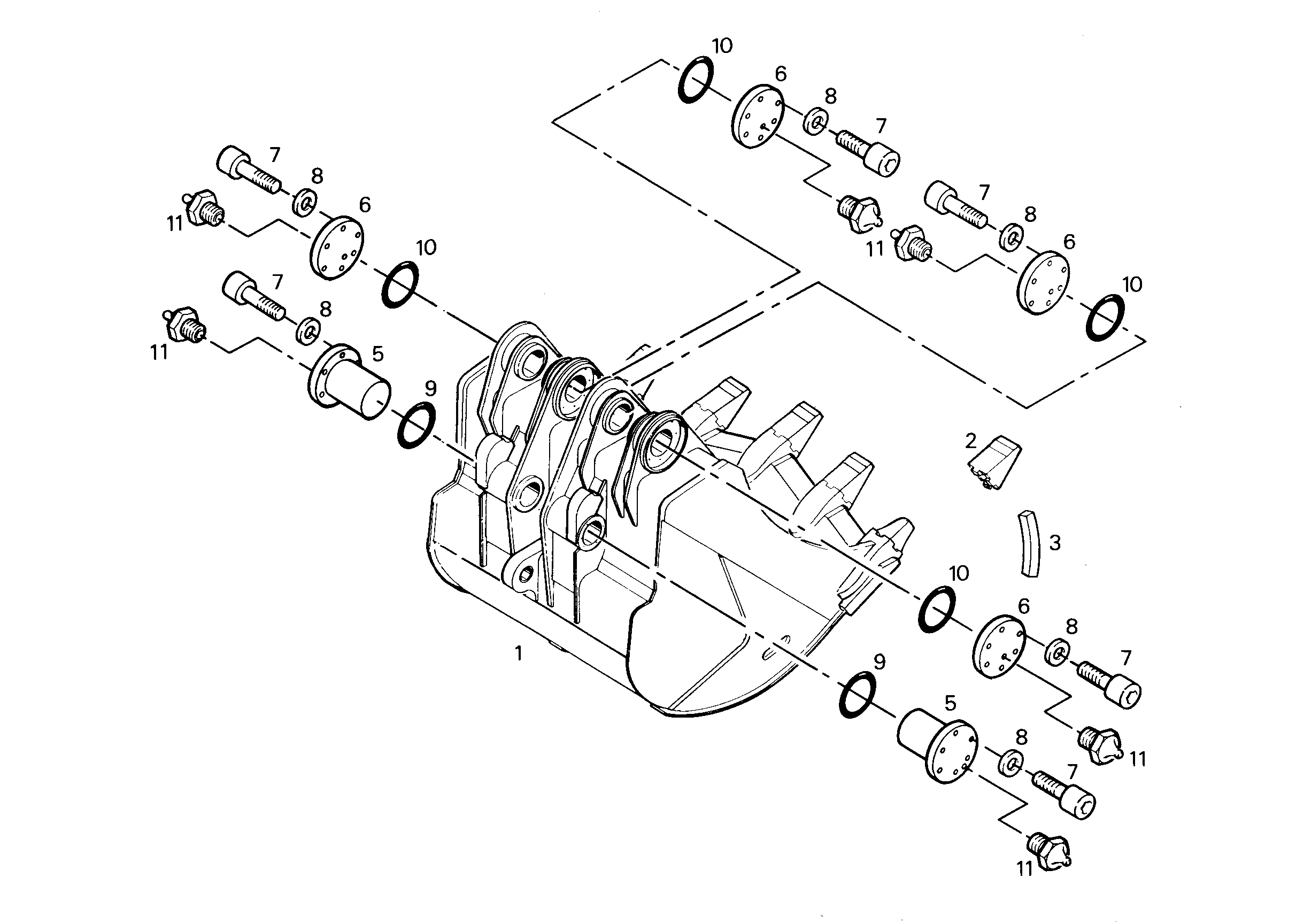 ЛОПАТА ОБРАТНАЯ HD 9754173 LIEBHERR