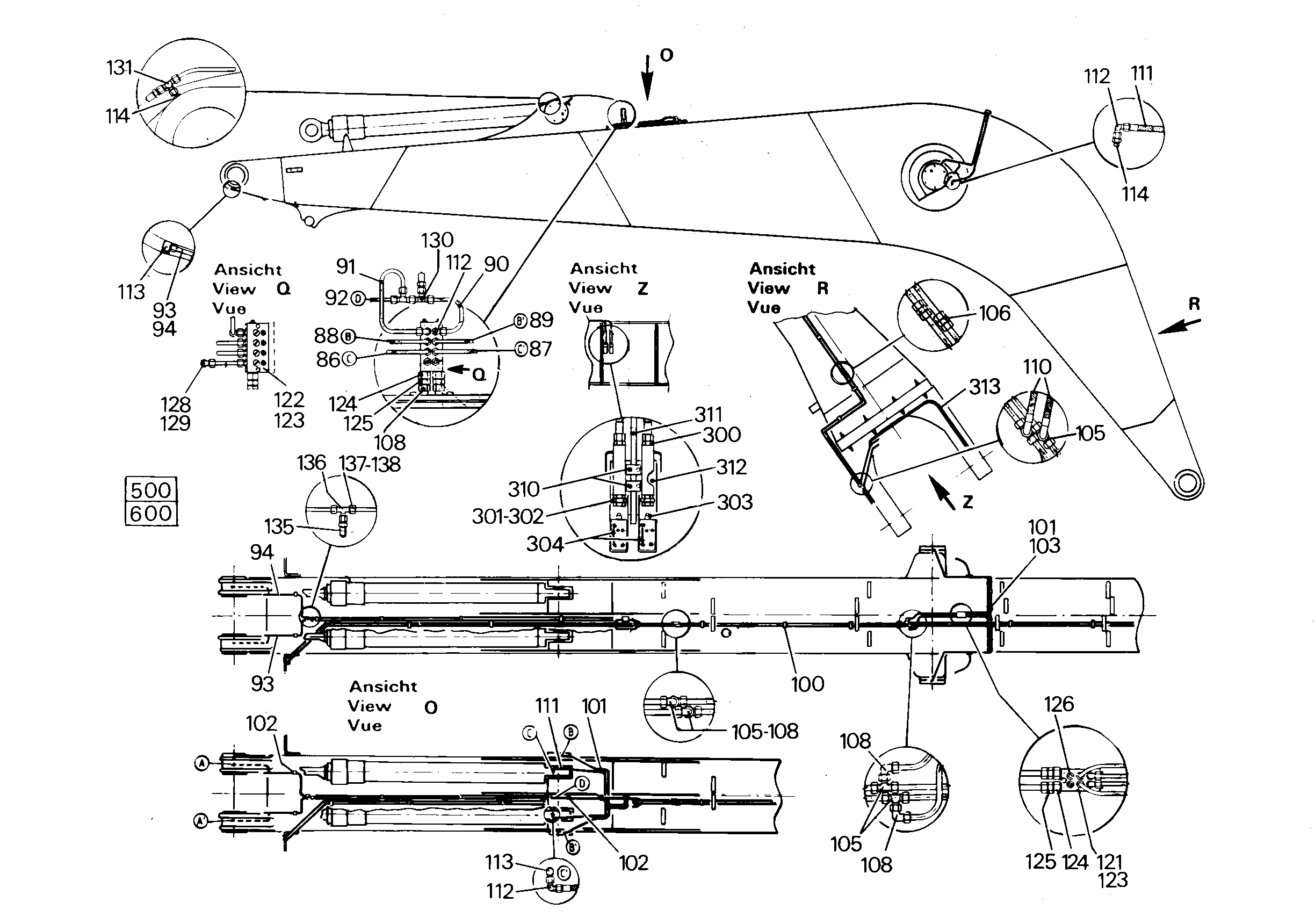ШЛАНГ 12X950 7361356 LIEBHERR
