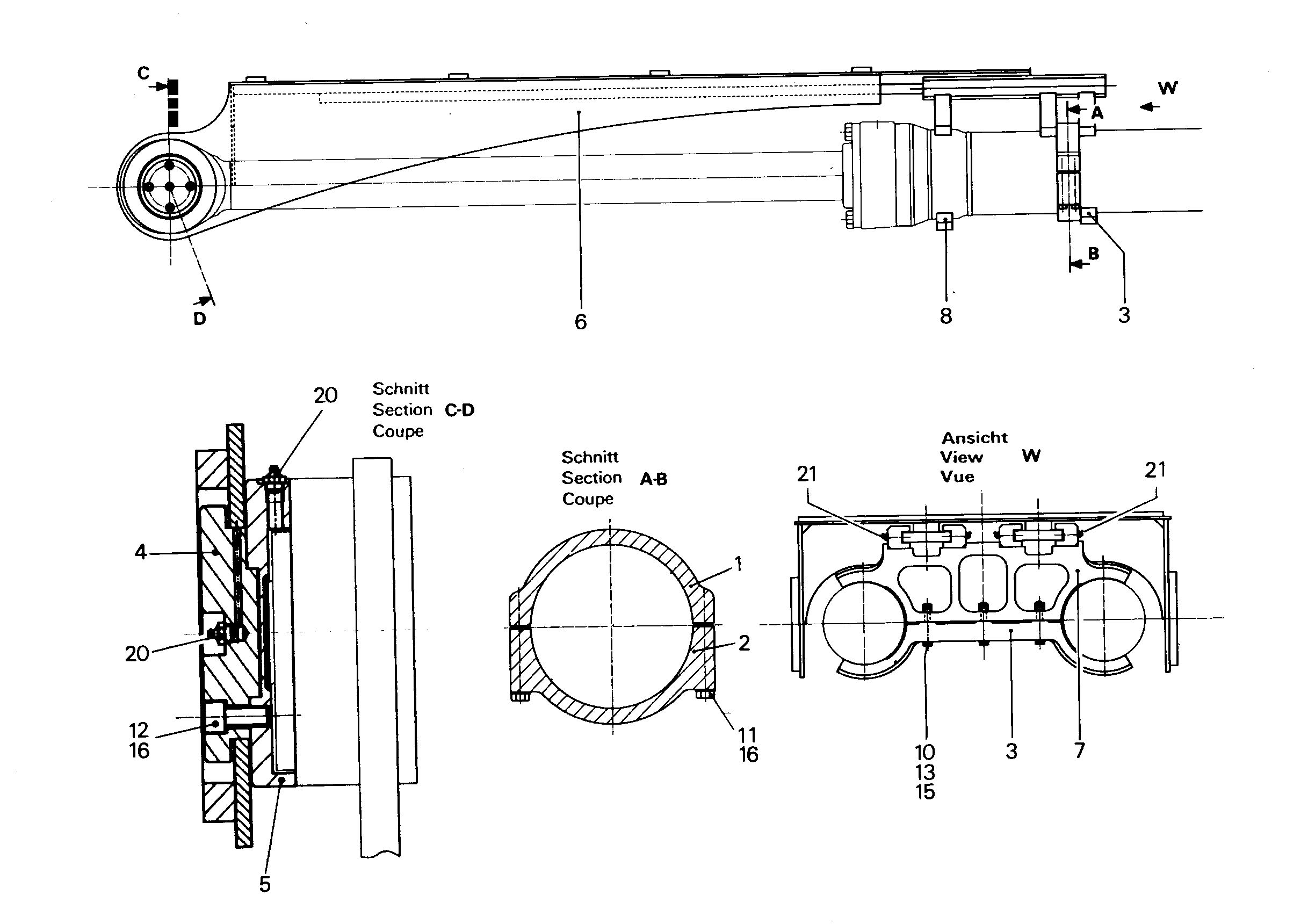 ПОЛУХОМУТИК 9387860 LIEBHERR