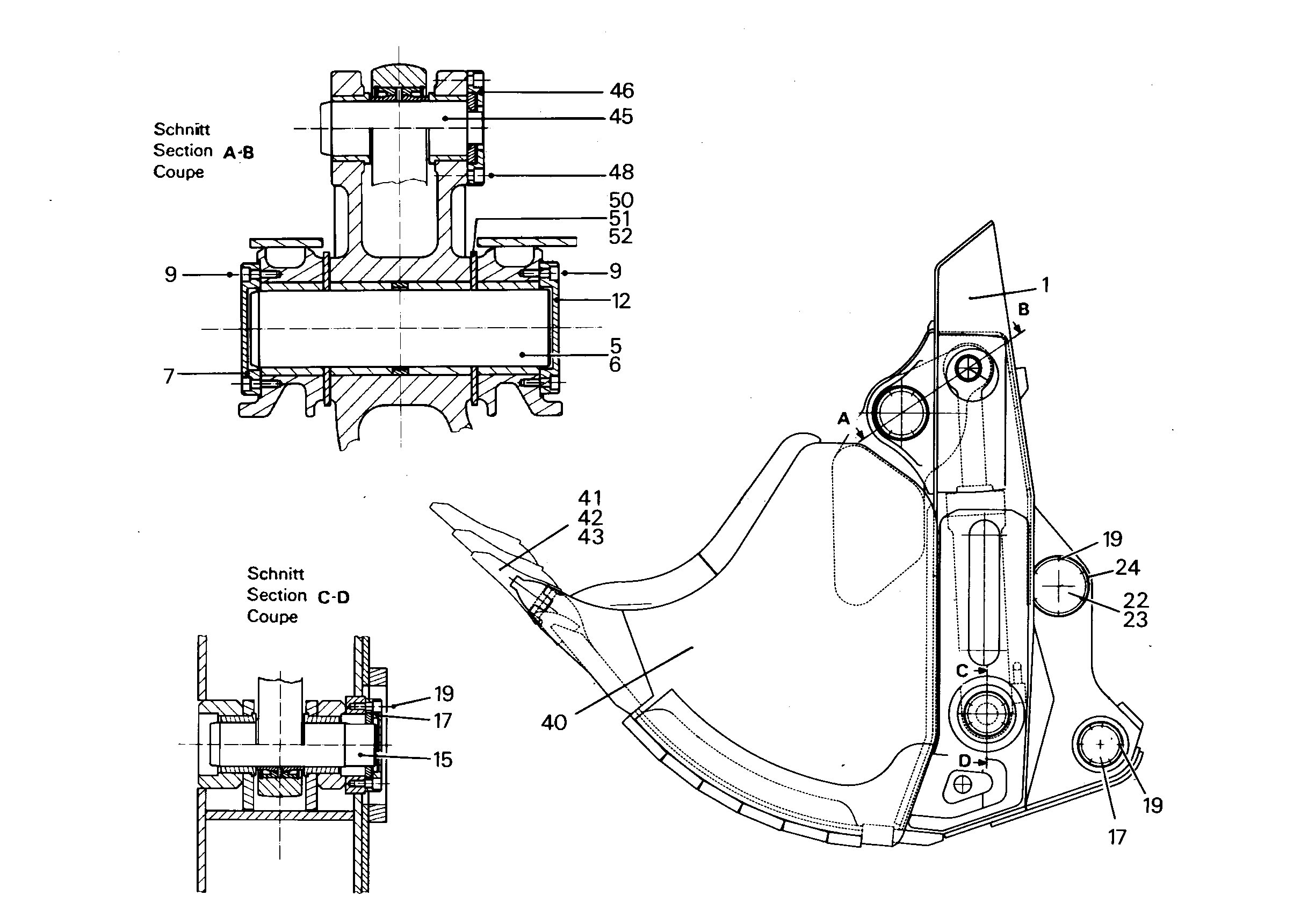 КОВШ, ЗАДНЯЯ СТОРОНА 9358111 LIEBHERR