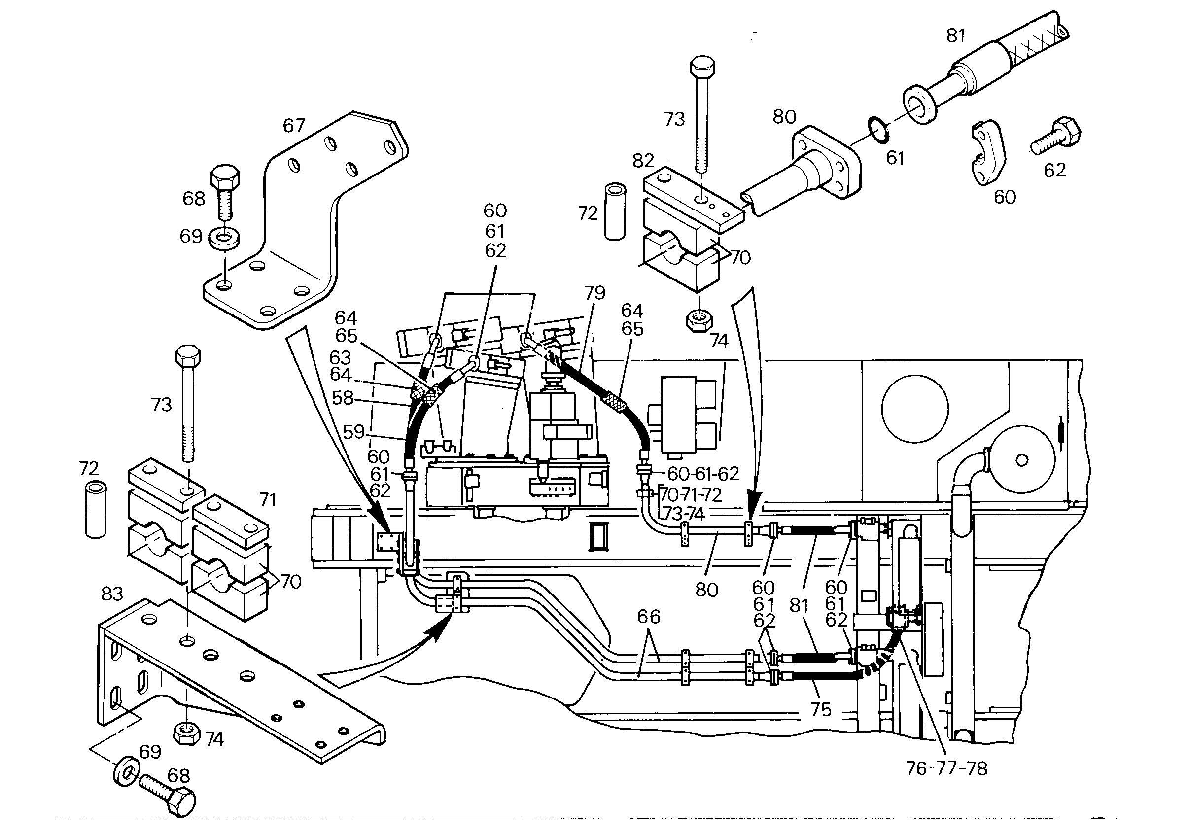 ШЛАНГ 40X1800 10331720 LIEBHERR