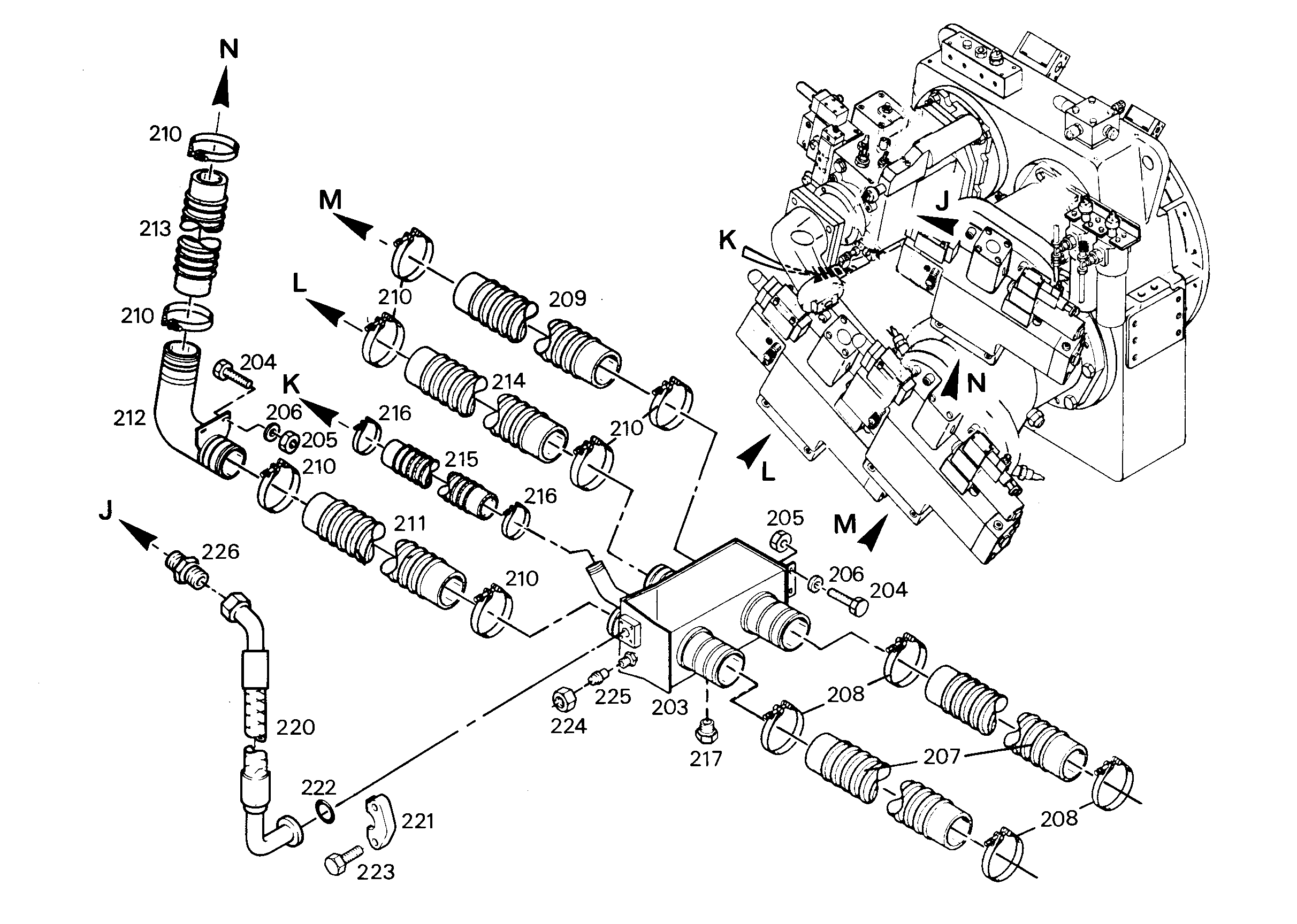 КОЛЕНО ТРУБНОЕ 9335912 LIEBHERR