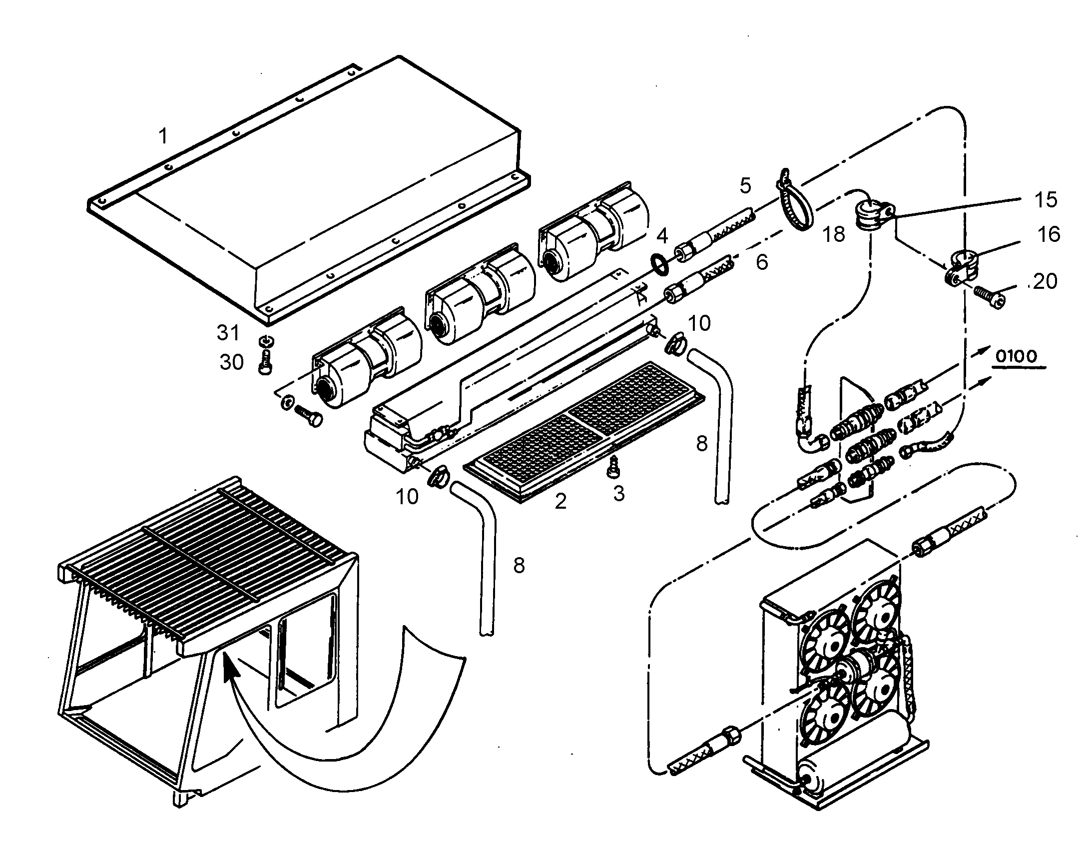 ИСПАРИТЕЛЬ 5610983 LIEBHERR