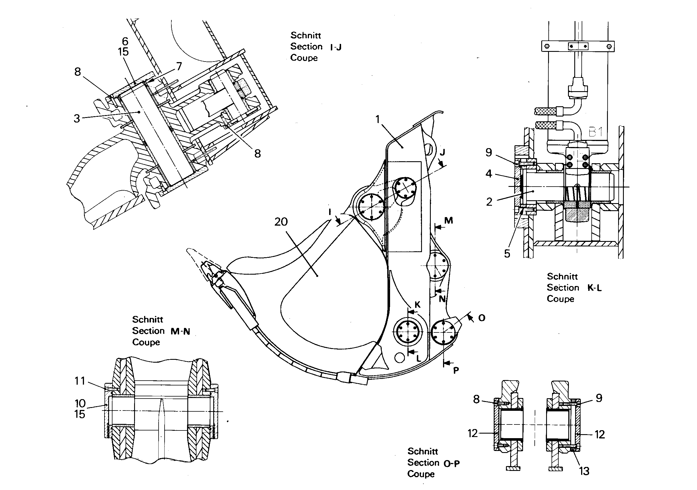 КОВШ, ЗАДНЯЯ СТОРОНА 9388978 LIEBHERR