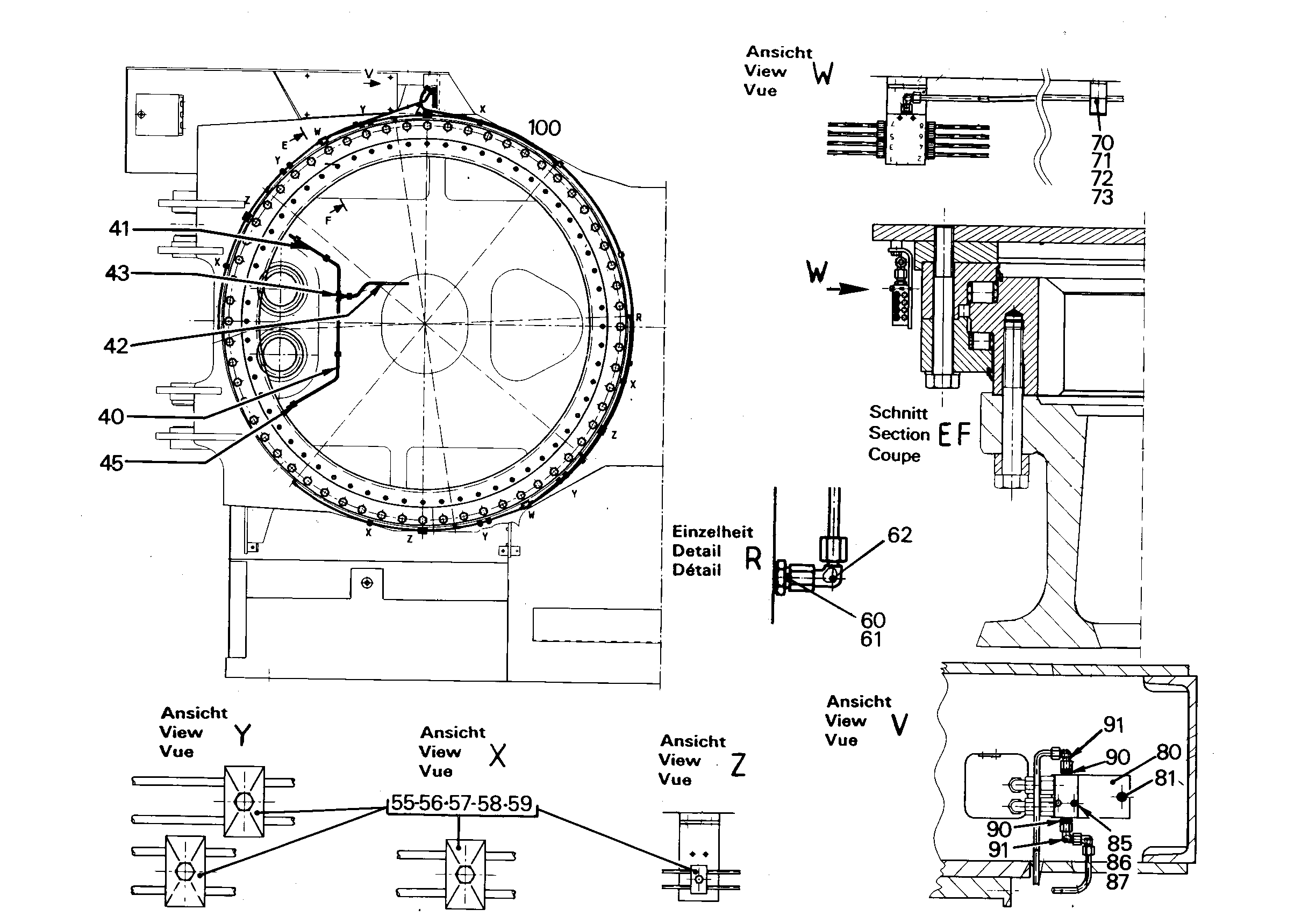 КЛЕММА ПОЛОВИННАЯ DIN 3015-3 Z 1 R 6 6 PP SW 7364017 LIEBHERR