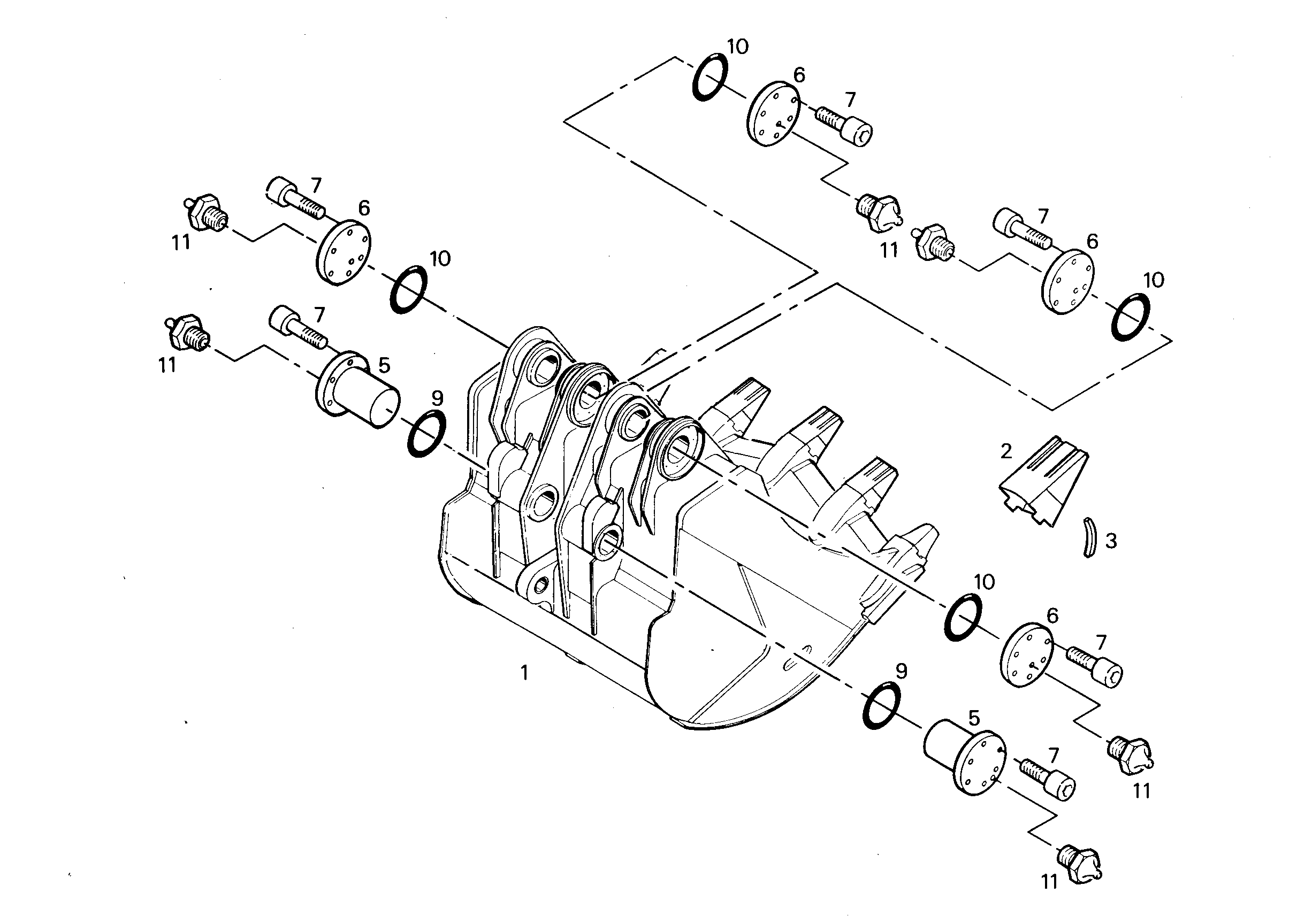 ЛОПАТА ОБРАТНАЯ HD 9394699 LIEBHERR