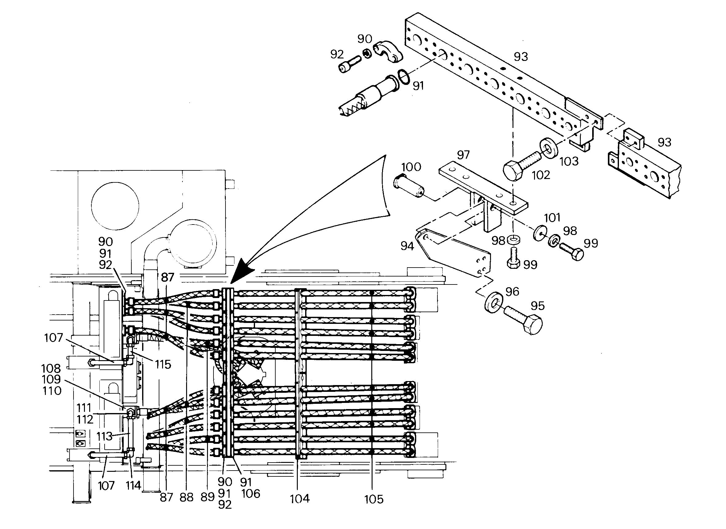 ШЛАНГ 40X2910 5614165 LIEBHERR