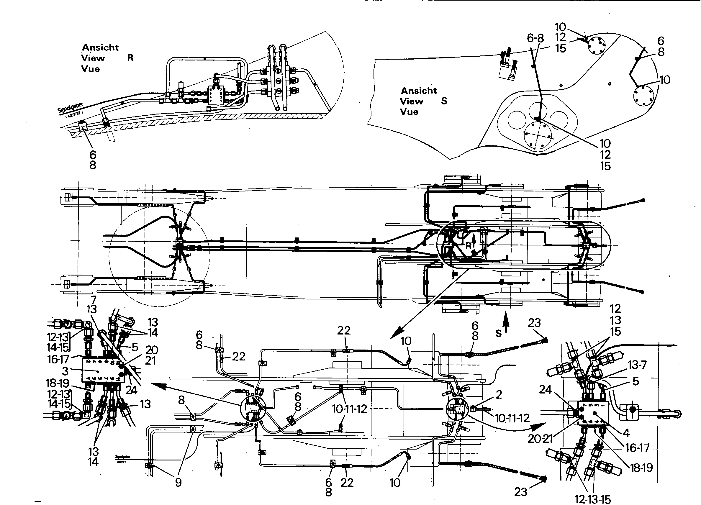 СМАЗОЧНАЯ ЛИНИЯ, КОМПЛЕКТ 9393824 LIEBHERR