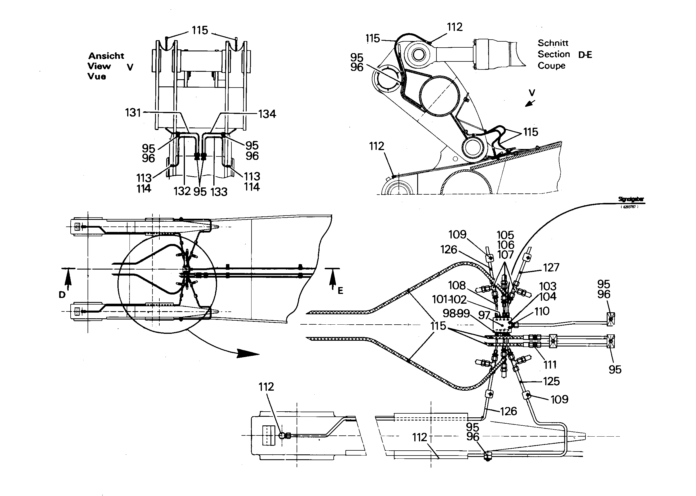 СМАЗОЧНАЯ ЛИНИЯ, КОМПЛЕКТ 9393658 LIEBHERR