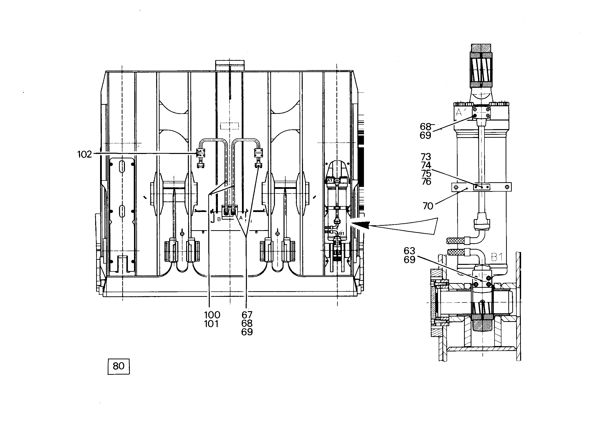 ХОМУТ ТРУБЫ В СБОРЕ 9369611 LIEBHERR