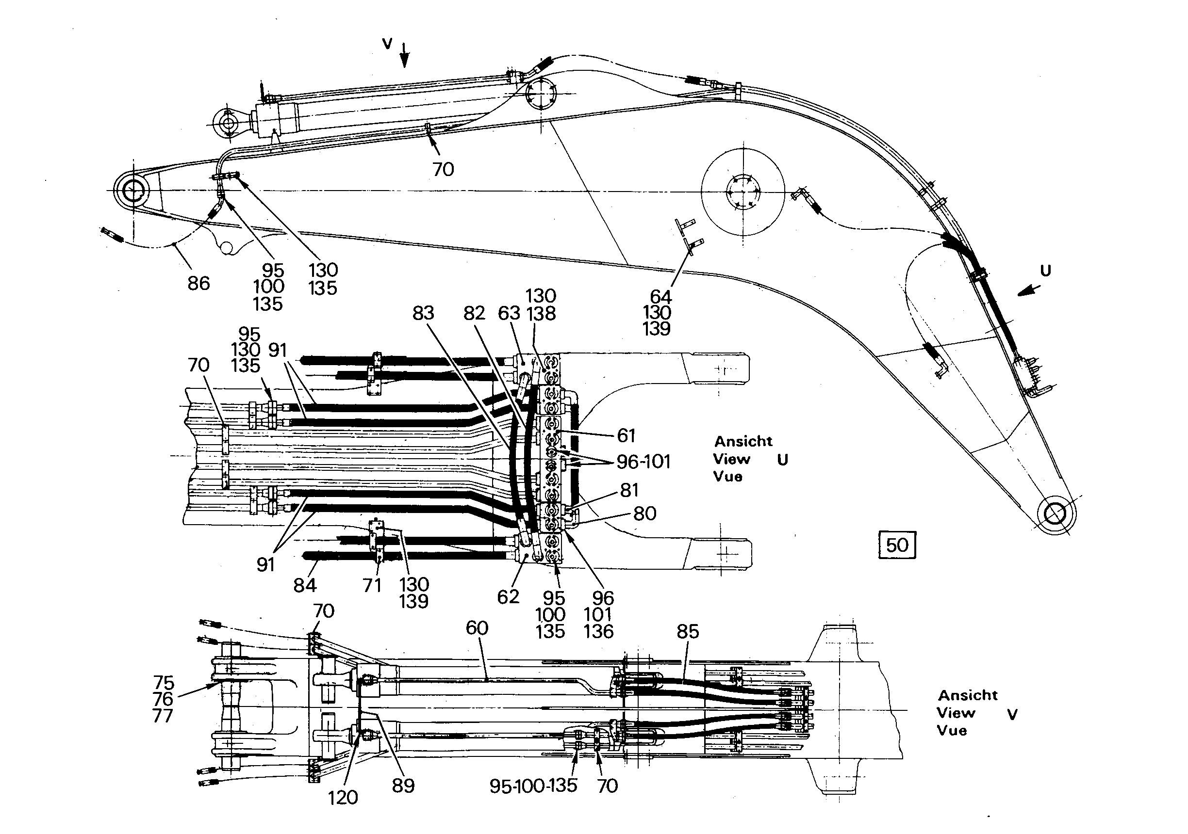 ШЛАНГ 40X1700 5604439 LIEBHERR