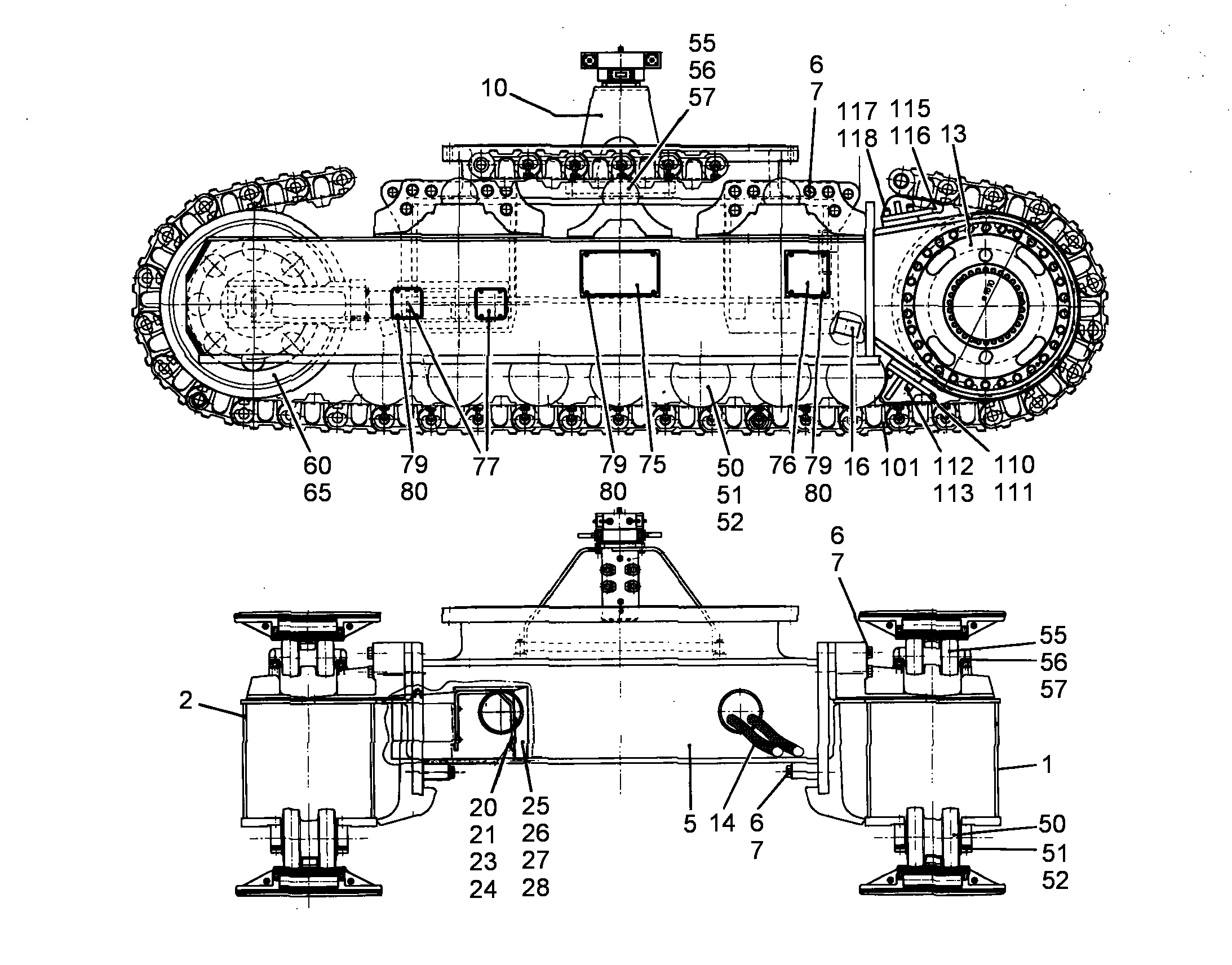 ЛОНЖЕРОН ЛЕВЫЙ 9683472 LIEBHERR