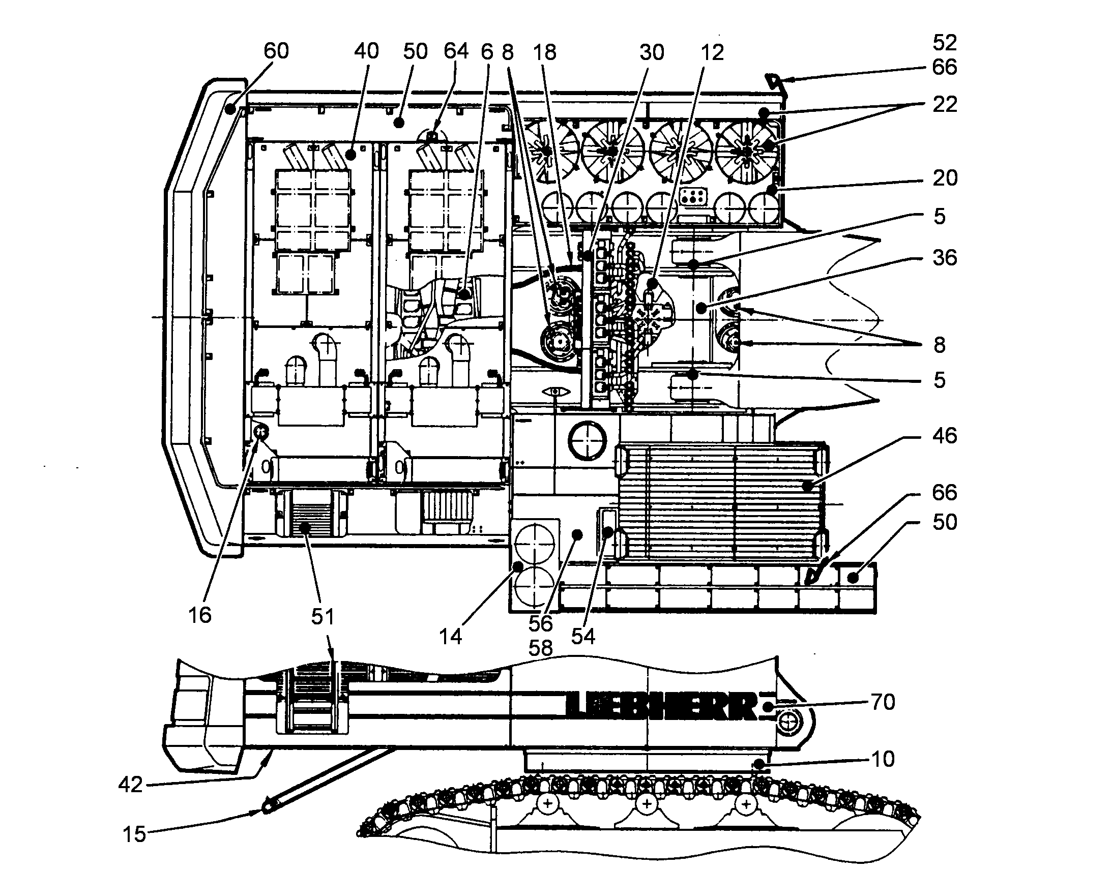 КРУГ КАТАНИЯ, УСТАНОВКА 9392065 LIEBHERR