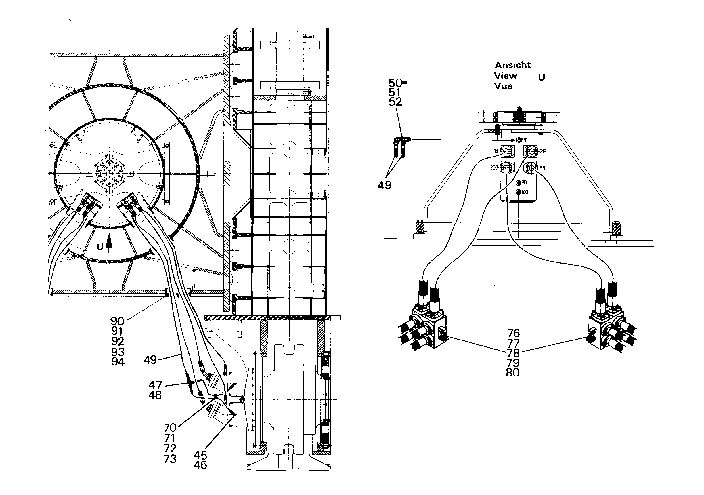СКОБА ДЛЯ КРЕПЛЕНИЯ ШЛАНГА d=2X65-42 9768507 LIEBHERR