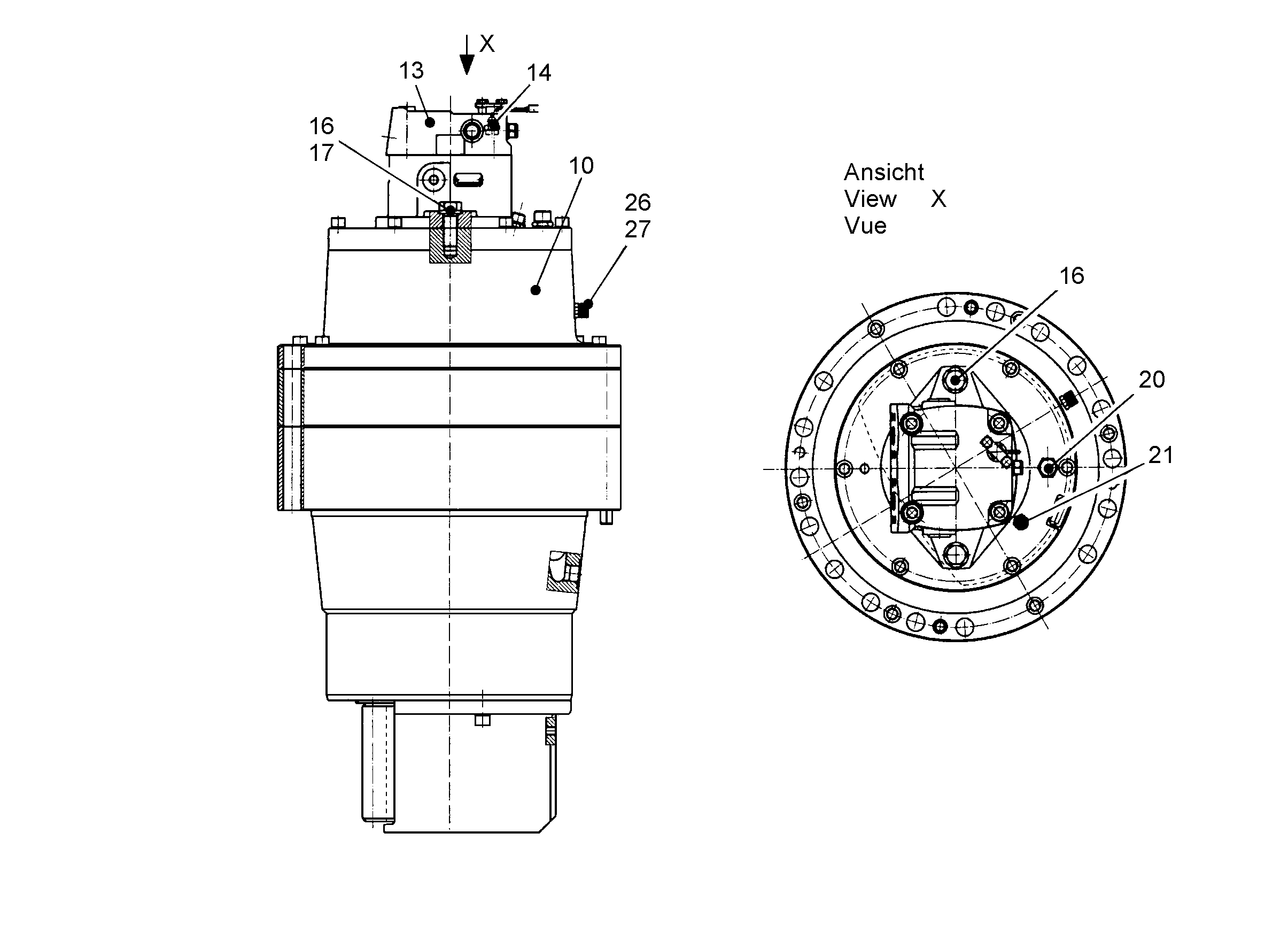КЛАПАН СПУСКНОЙ 5613650 LIEBHERR