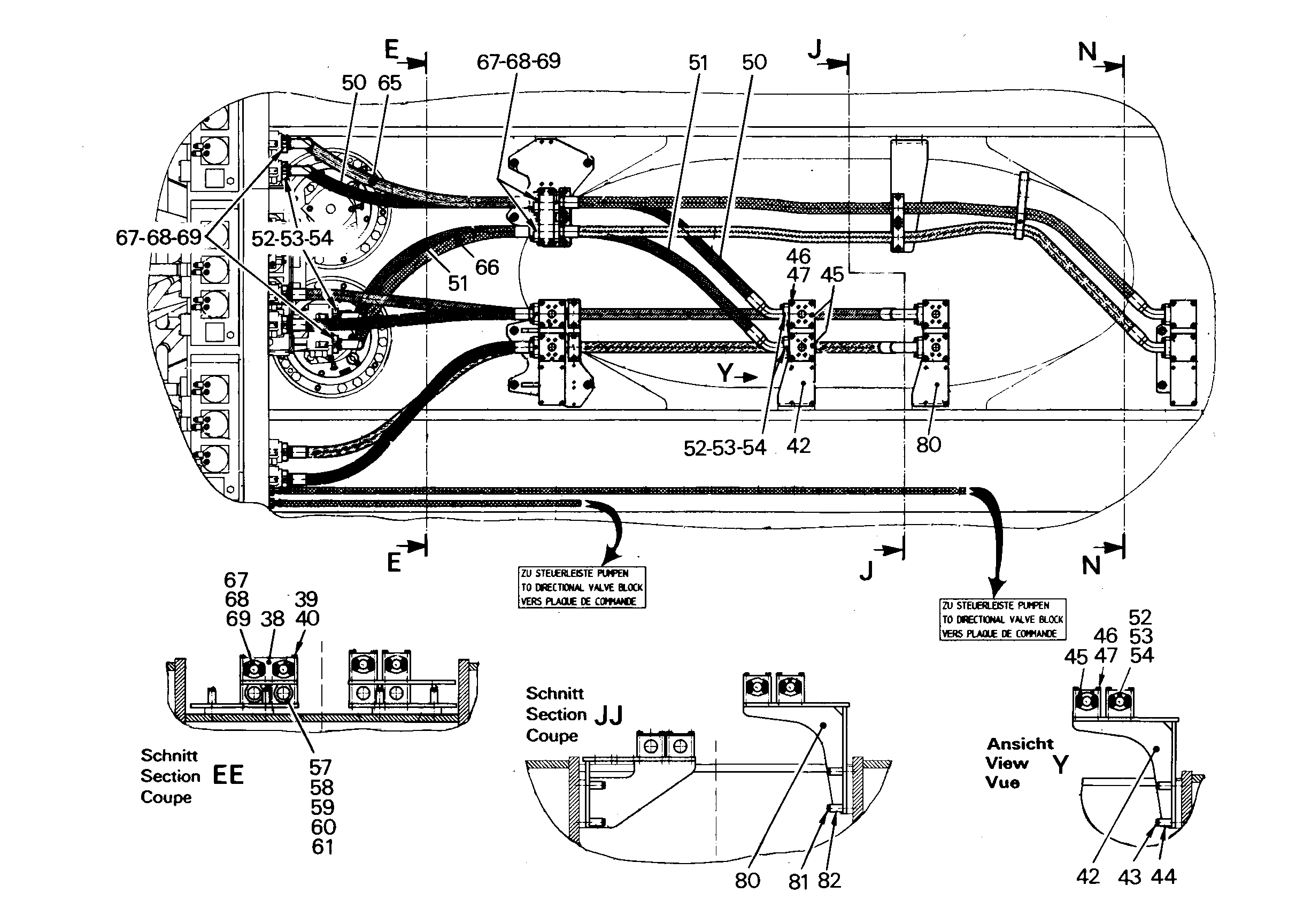 ШЛАНГ 40X1820 5612129 LIEBHERR