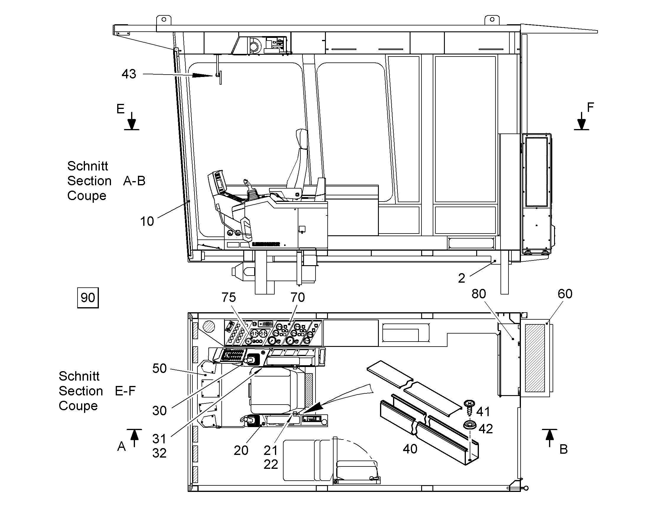 КАБЕЛЬНЫЙ КАНАЛ 10841508 LIEBHERR