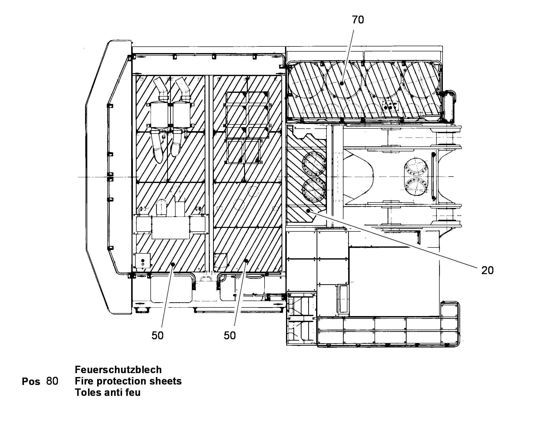 ЩИТ ПОЖАРНЫЙ 10390049 LIEBHERR