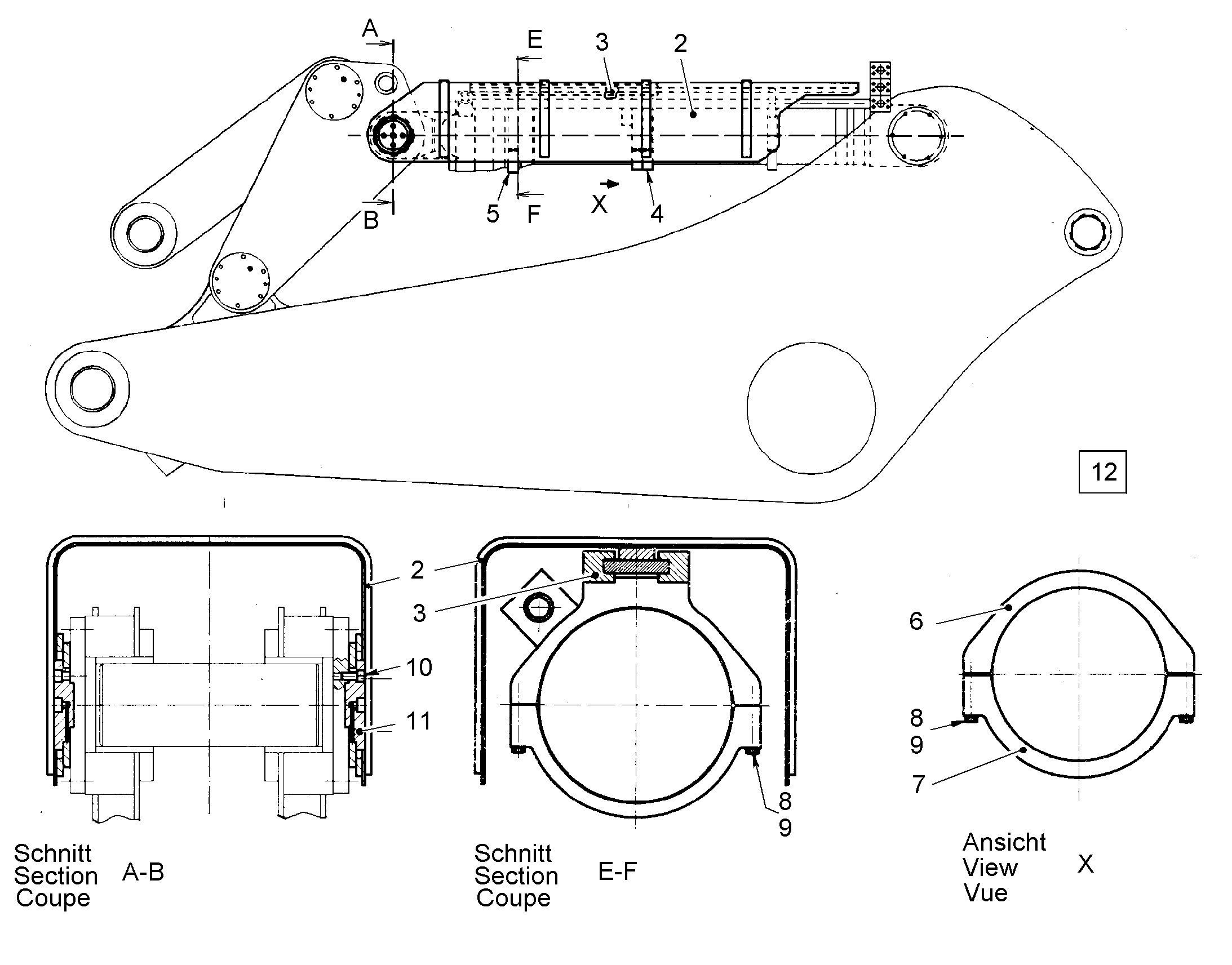ПОЛУХОМУТИК 9768592 LIEBHERR