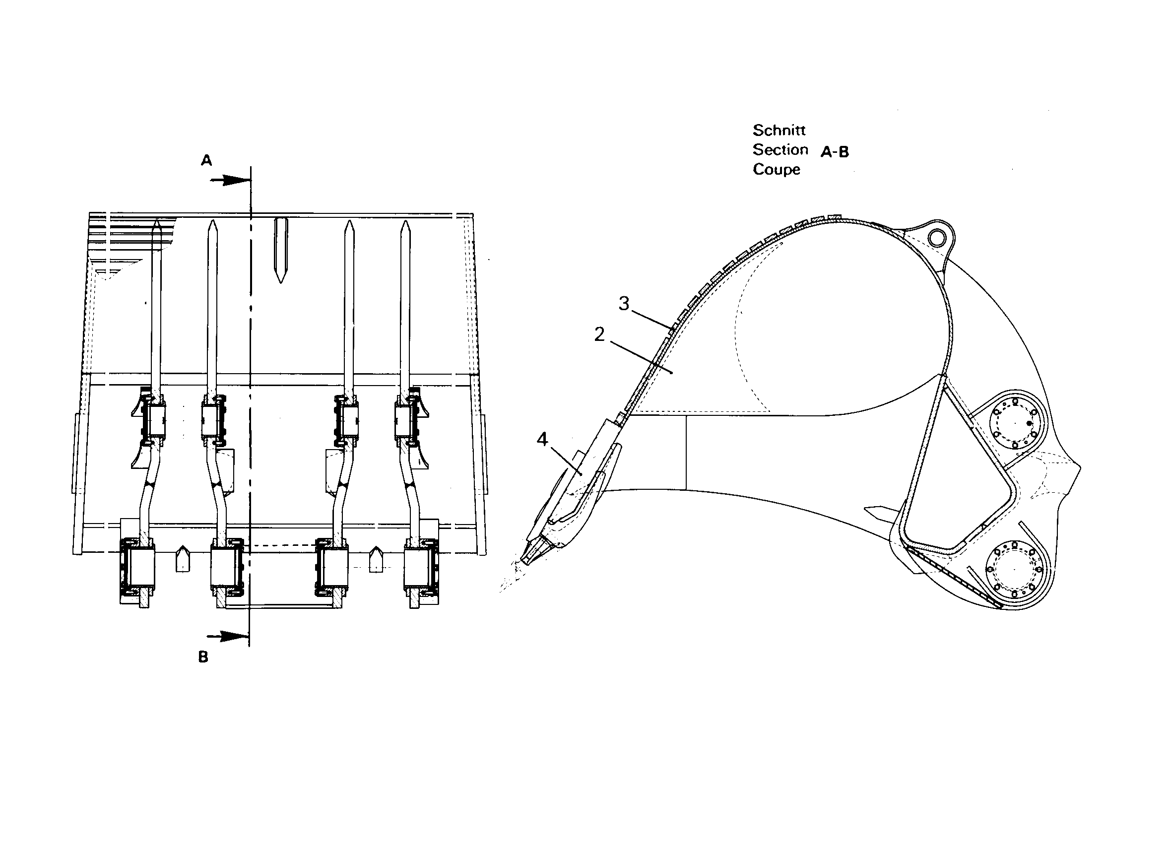 ЛОПАТА ОБРАТНАЯ HD 9768825 LIEBHERR