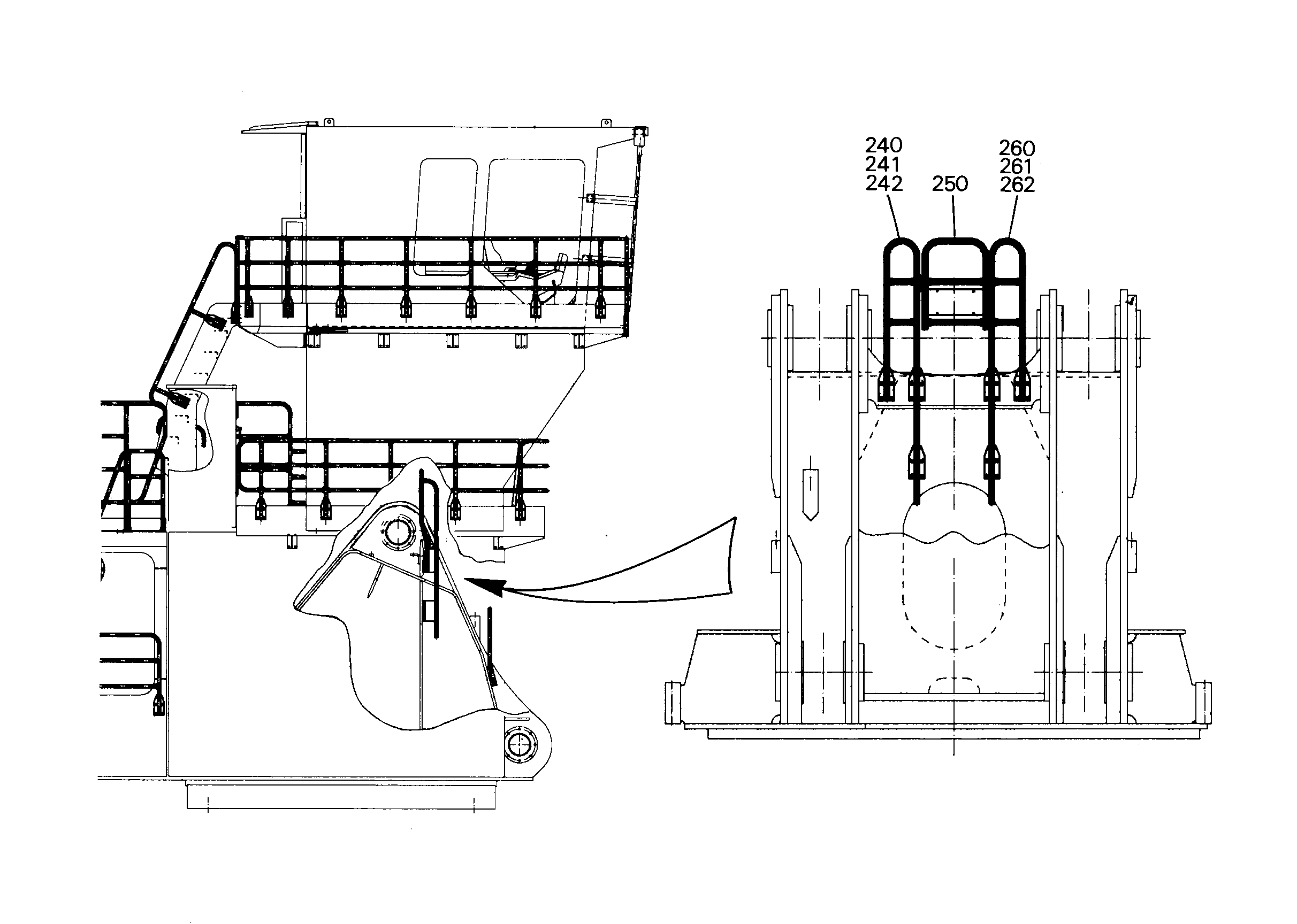ПОРУЧНИ ДВЕРИ, УСТАНОВКА 10365692 LIEBHERR