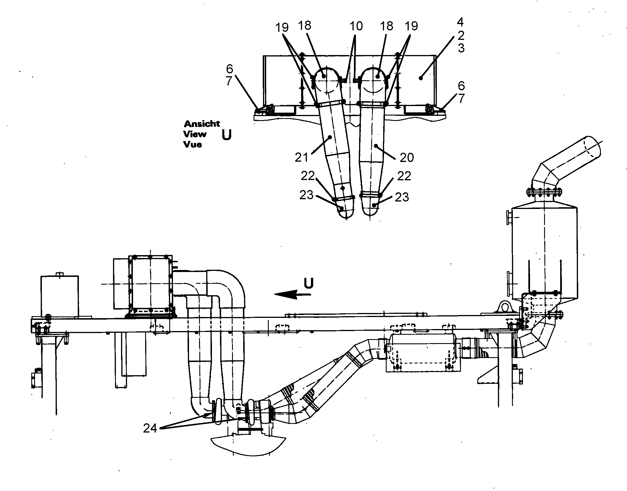ОТВОД 7412163 LIEBHERR