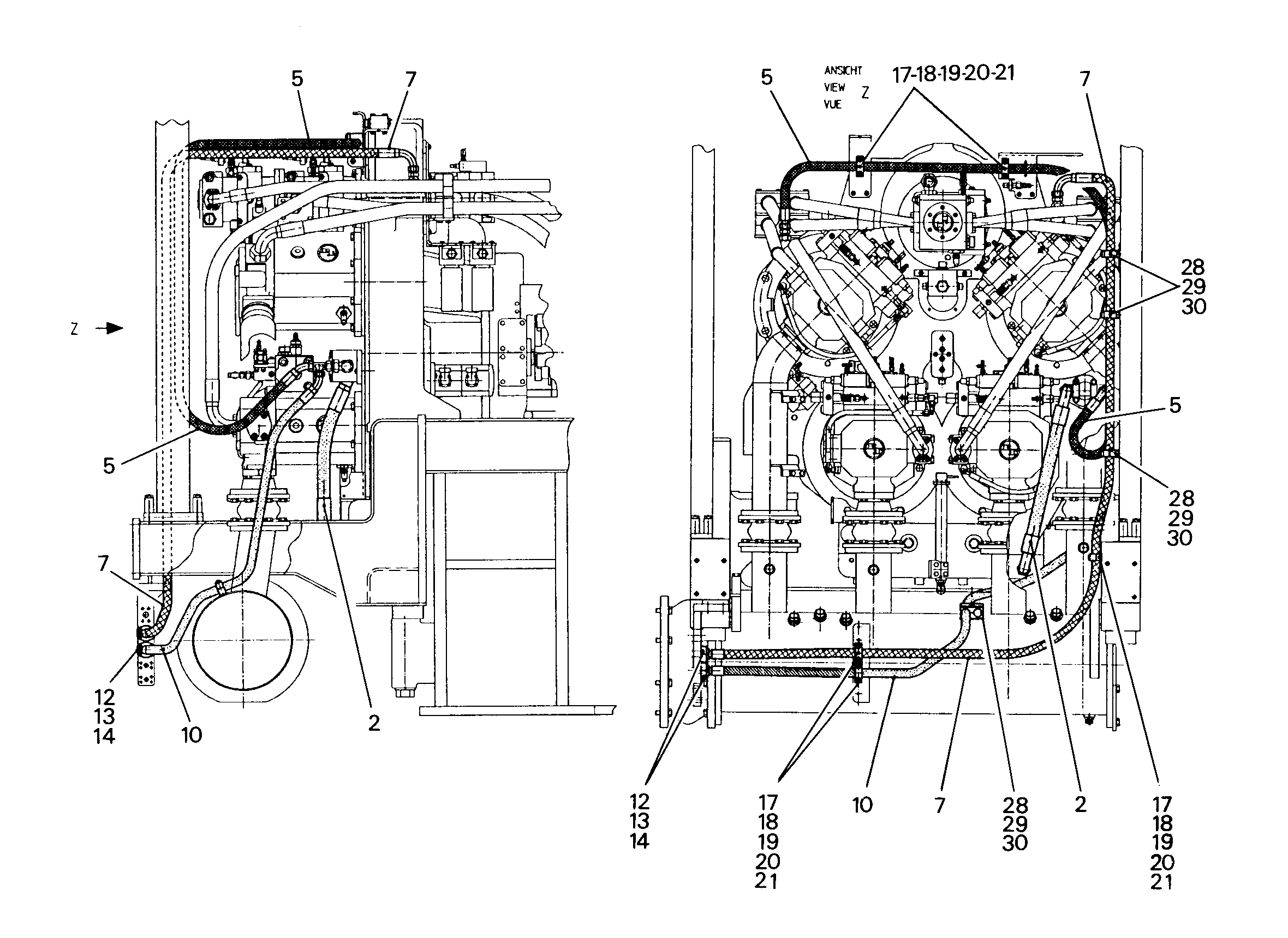 ШЛАНГ 25X4650 5612392 LIEBHERR