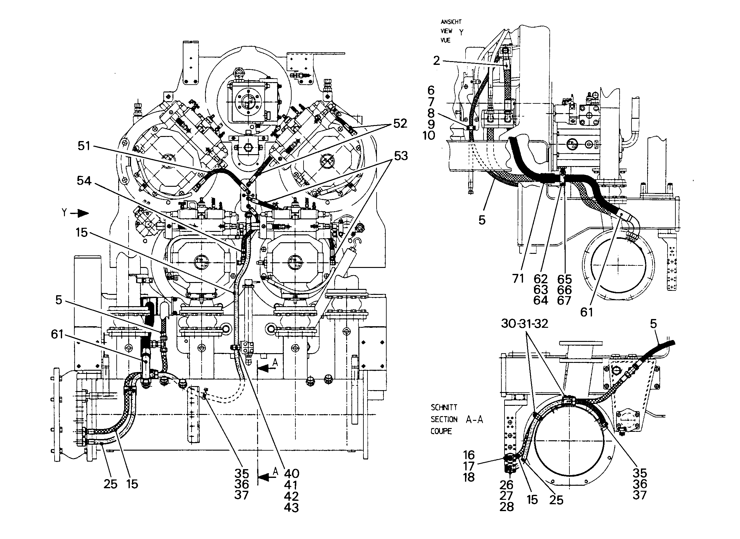 ШЛАНГ 12X370 5607937 LIEBHERR