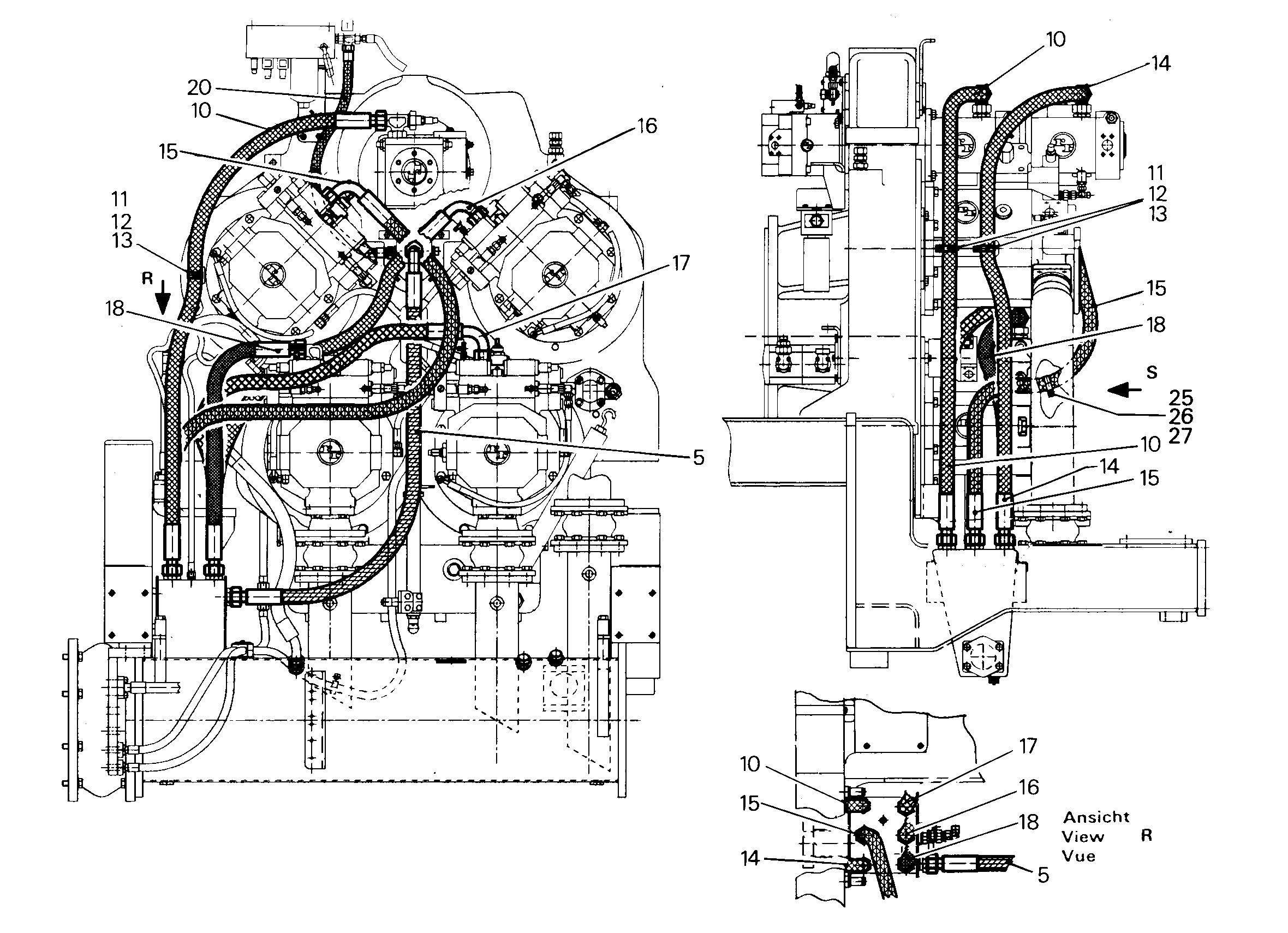 ШЛАНГ 40X2300 5612062 LIEBHERR
