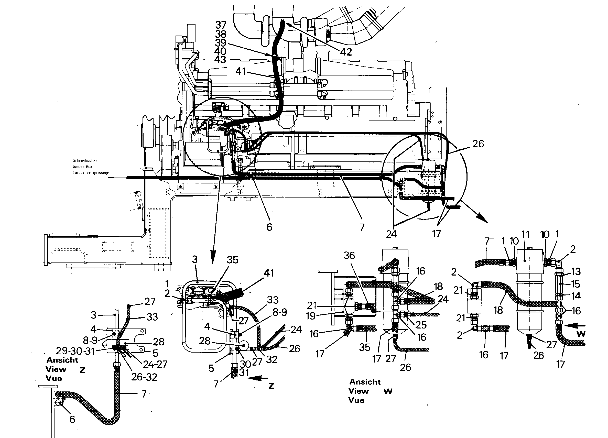ХОМУТ ШЛАНГА В СБОРЕ Z G 25 25 9368906 LIEBHERR