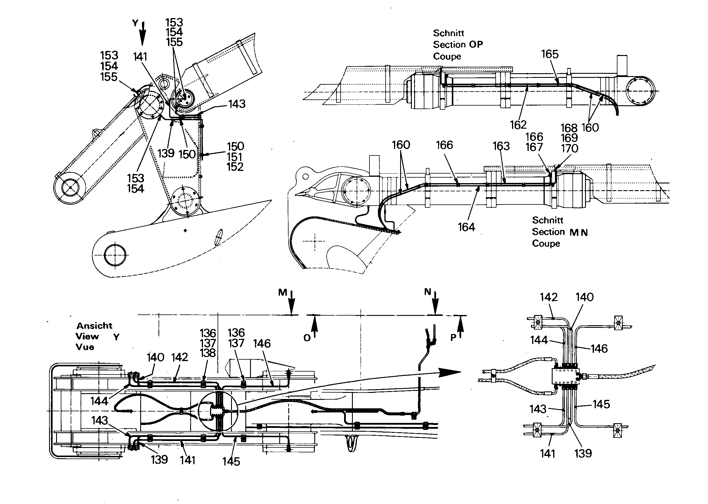 ШЛАНГ 5X1000 9392407 LIEBHERR