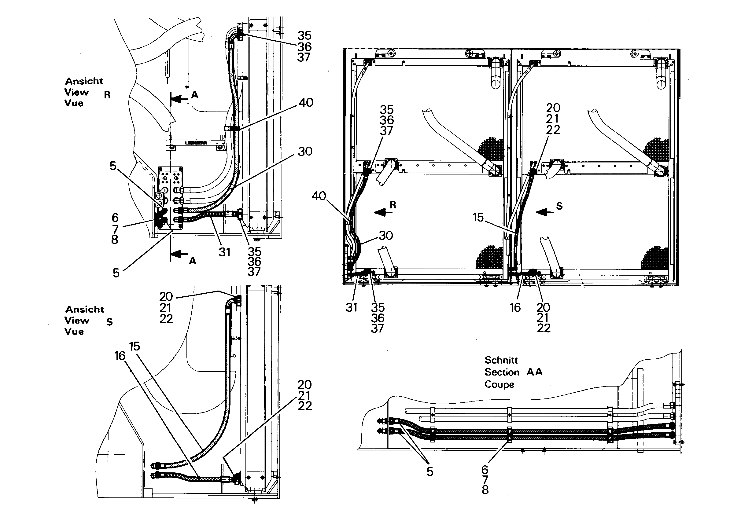ШЛАНГ 20X500 5612233 LIEBHERR