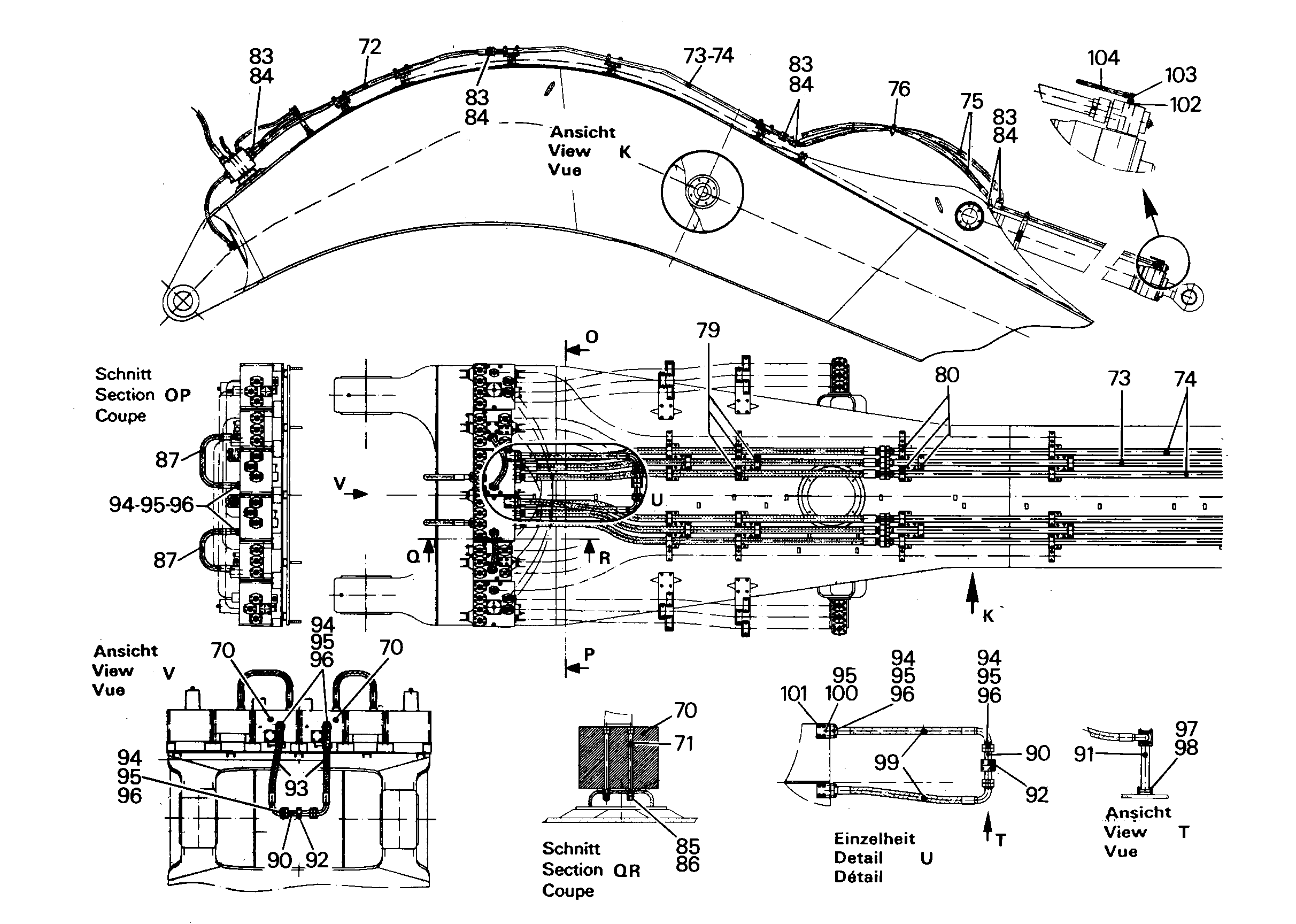 ХОМУТ ТРУБЫ (В СБОРЕ) 9769057 LIEBHERR