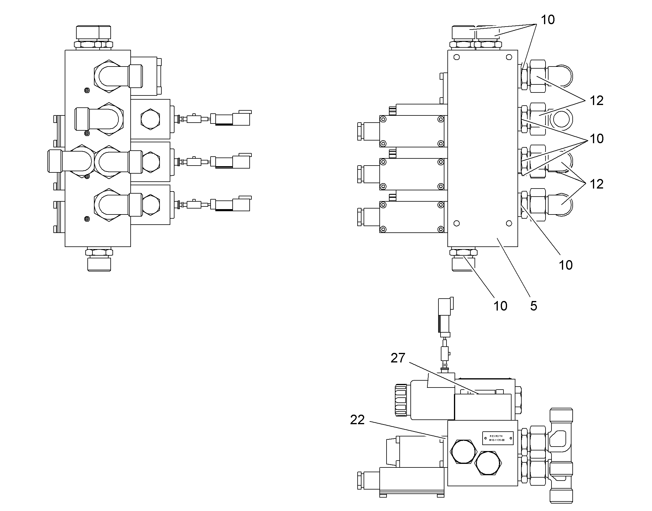 РЕЙКА РАСПРЕДЕЛИТЕЛЬНАЯ 5613027 LIEBHERR