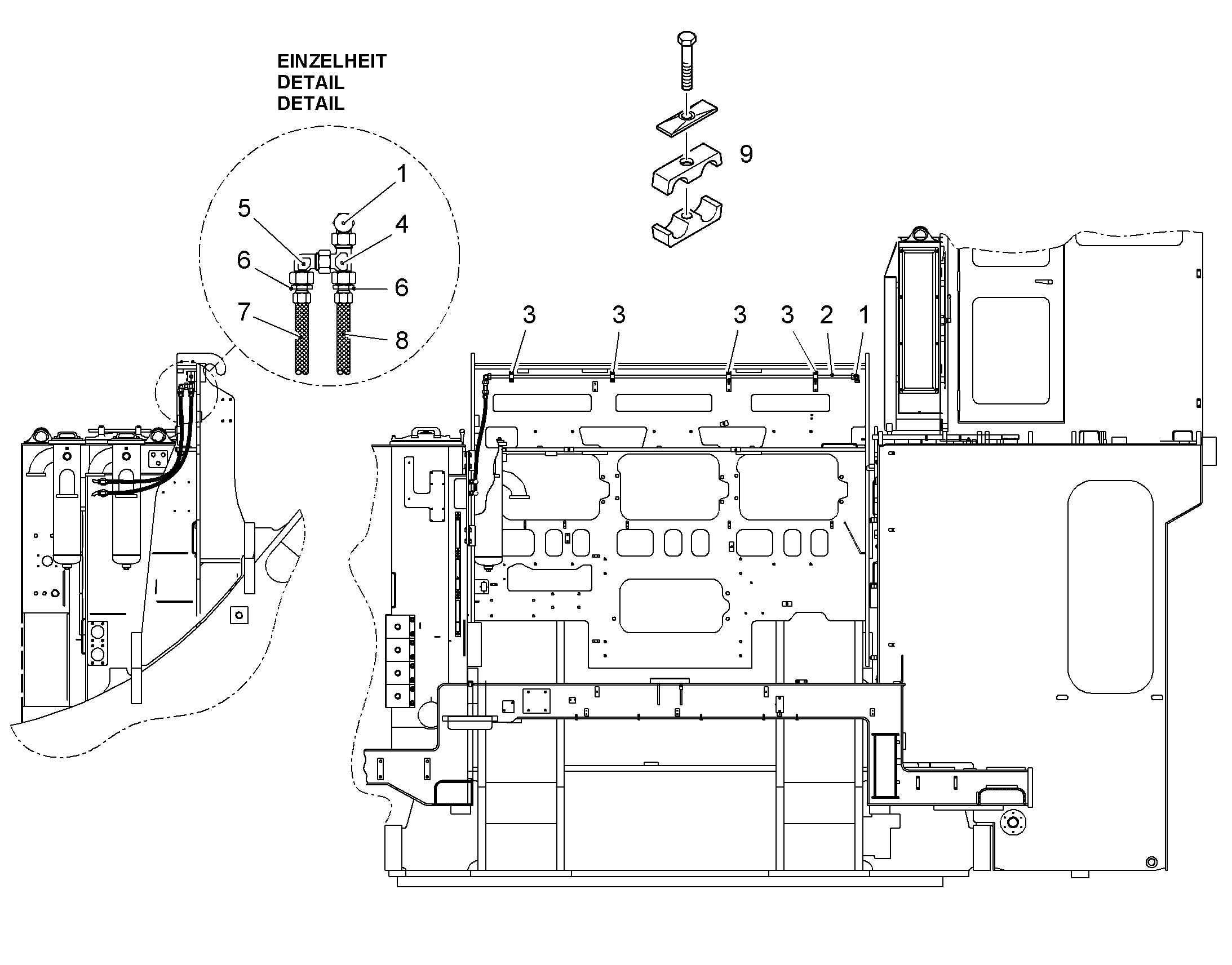 ШЛАНГ 12X1100 5612227 LIEBHERR