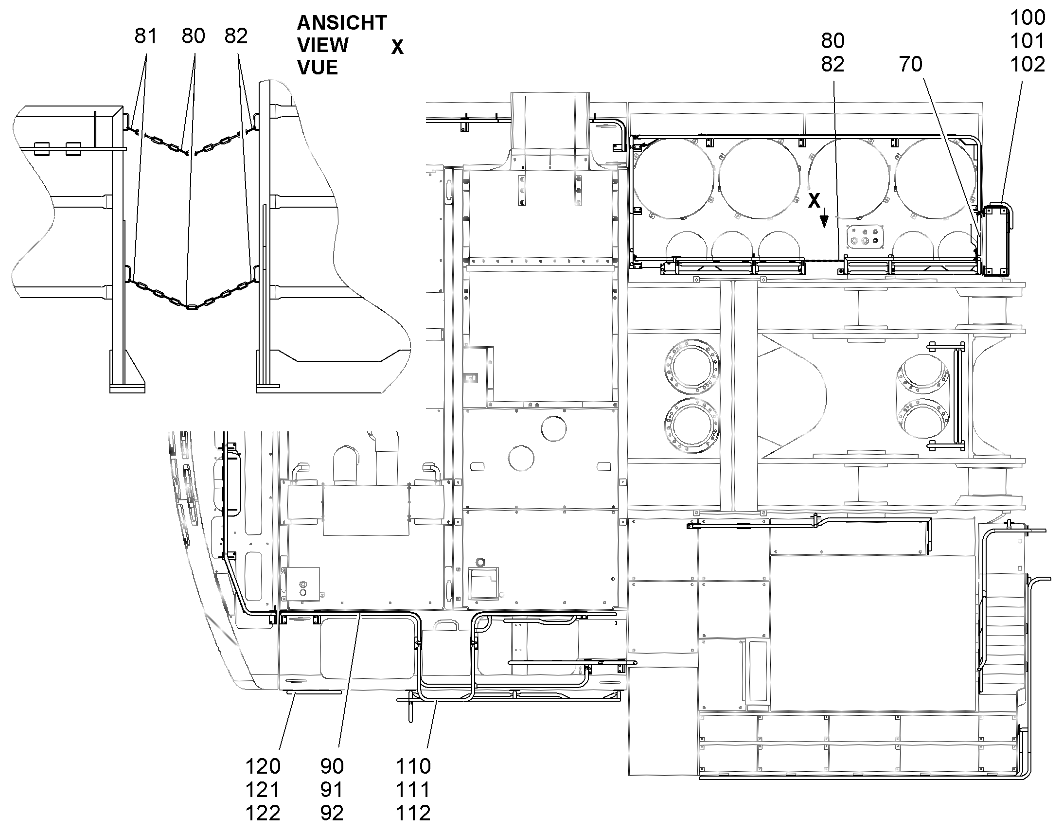 ПЕРИЛА 10831389 LIEBHERR