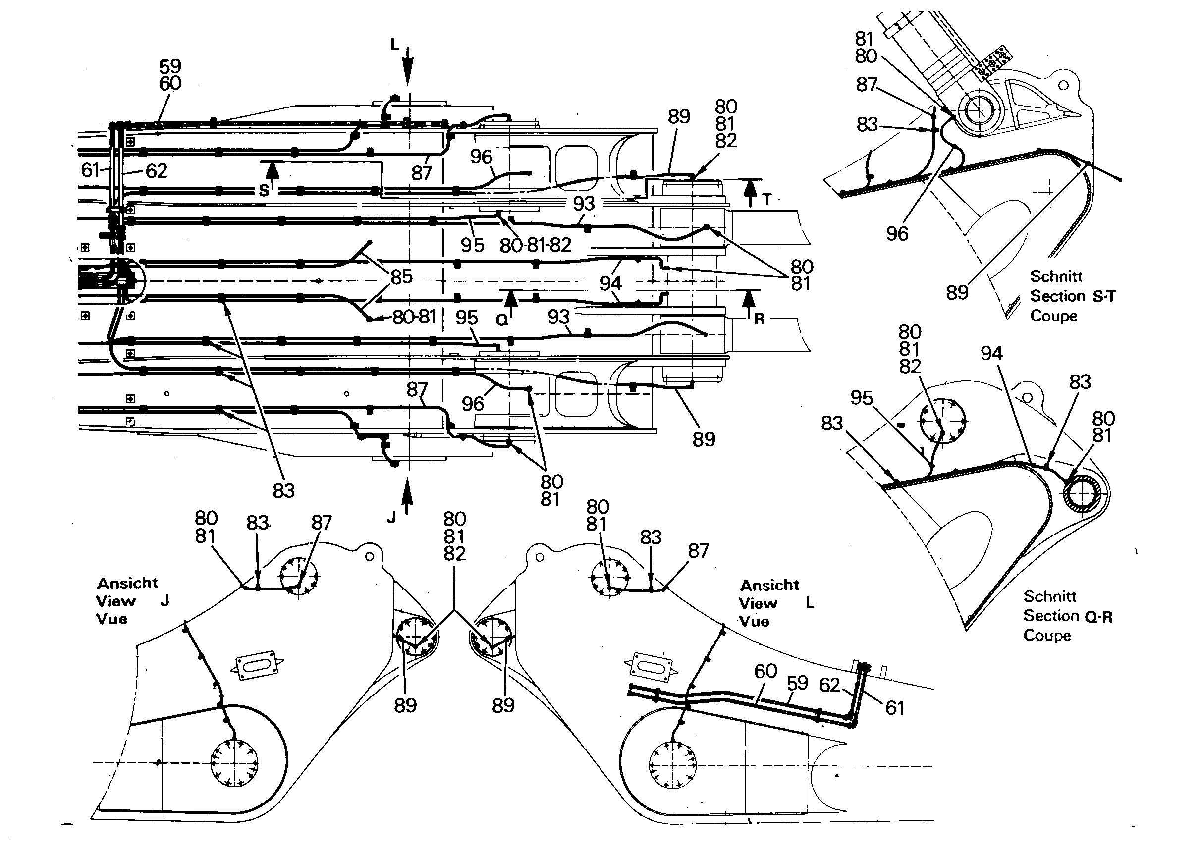 ШЛАНГ МАСЛЯНЫЙ 5X3800 5613303 LIEBHERR