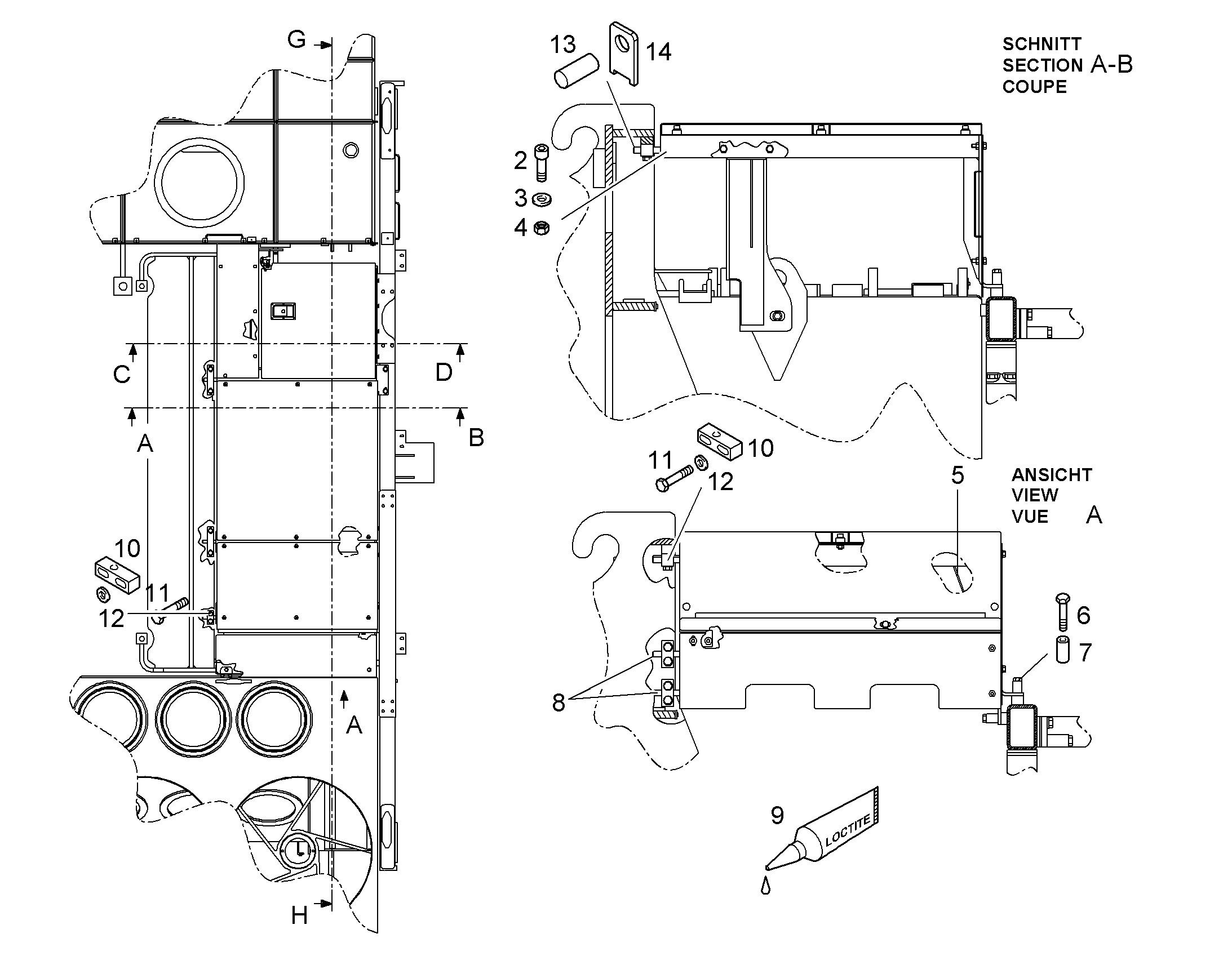 ШЕСТИГРАННАЯ ГАЙКА M16 12220012 LIEBHERR